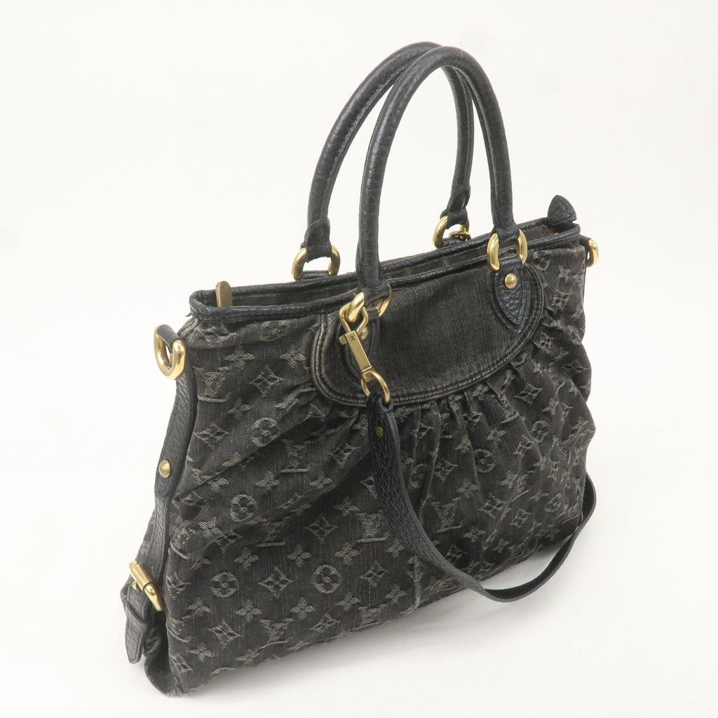 Louis Vuitton Monogram Denim Neo Cabby GM Shoulder Bag Noir M95352