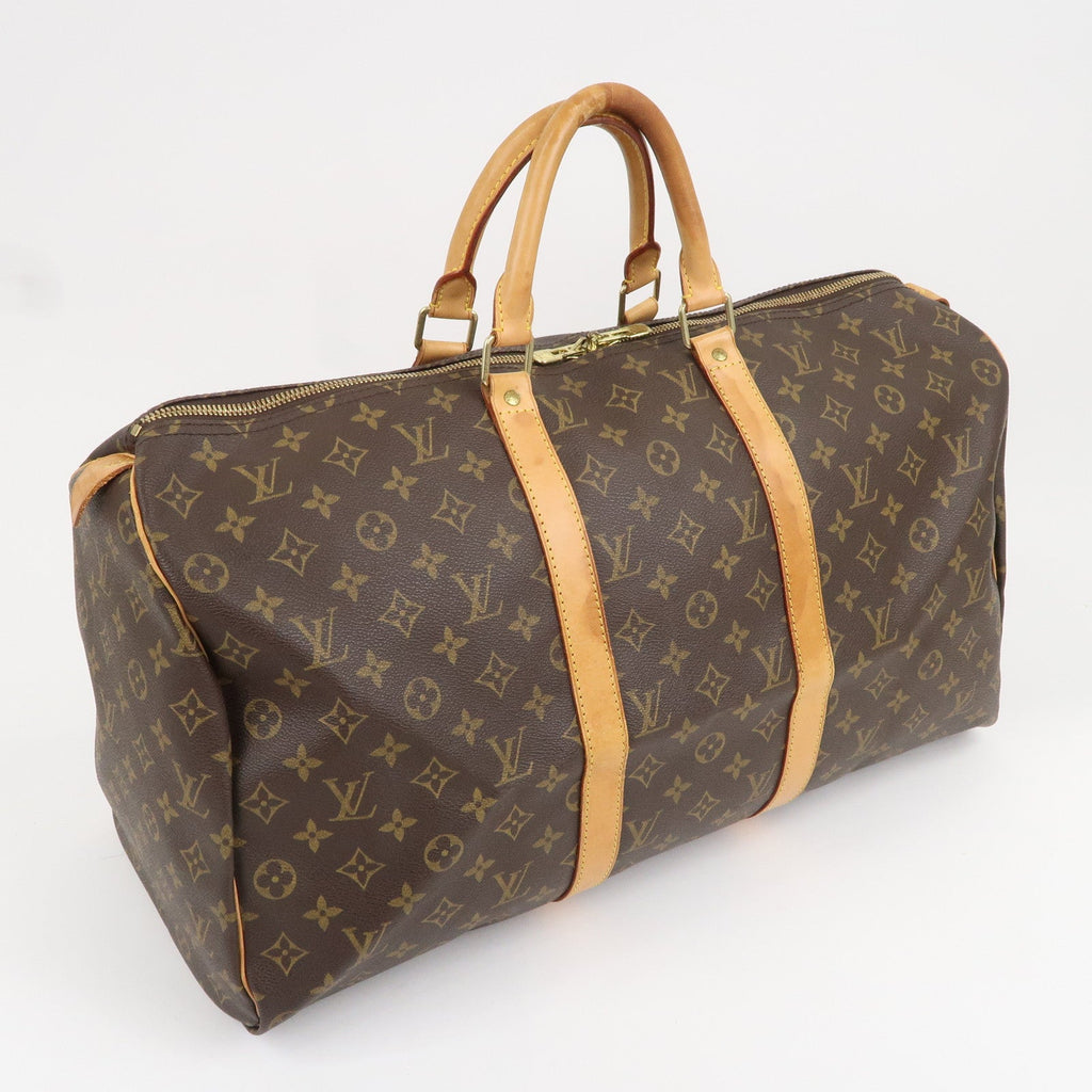 Louis Vuitton Monogram Keep All 50 Bag Brown M41426