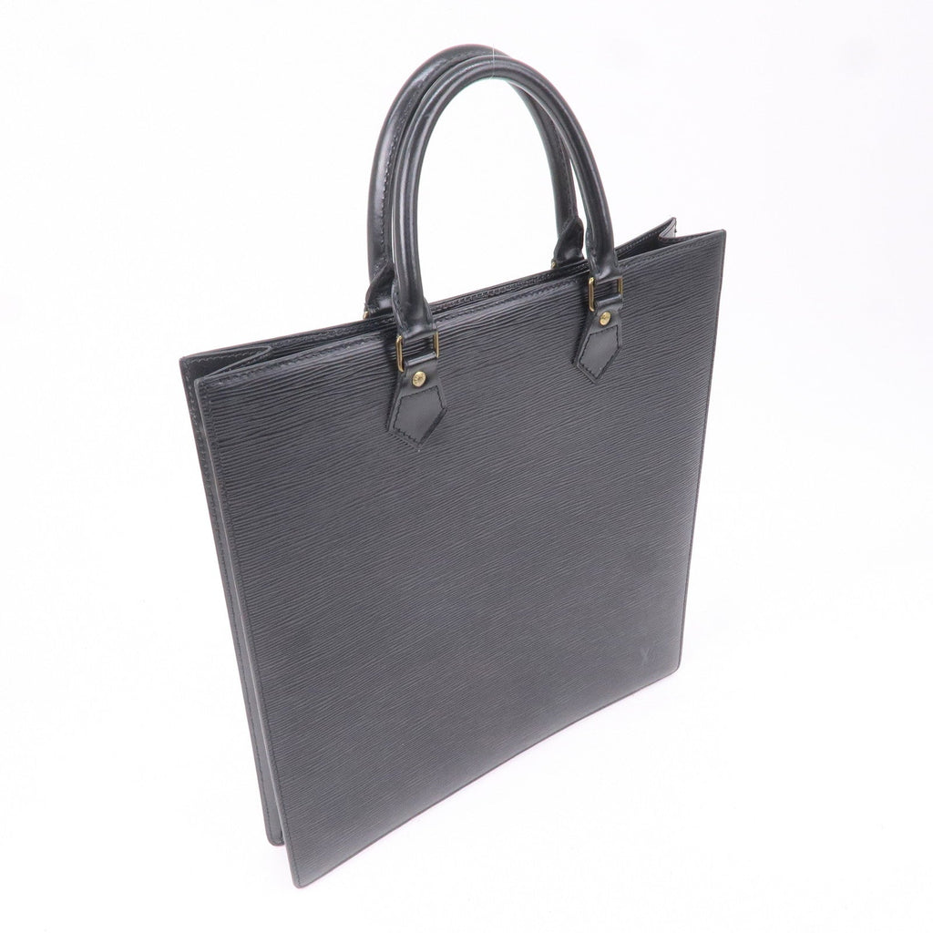 Louis Vuitton Epi Sac Plat Hand Bag Noir Black M59082