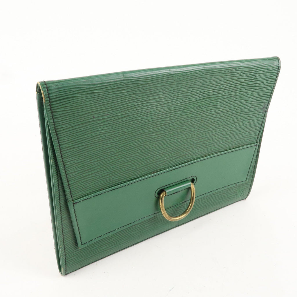 Louis Vuitton Epi Iena 28 Clutch Bag Borneo Green M52724