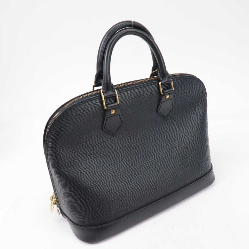 Louis Vuitton Epi Alma Hand Bag Noir Black M52142
