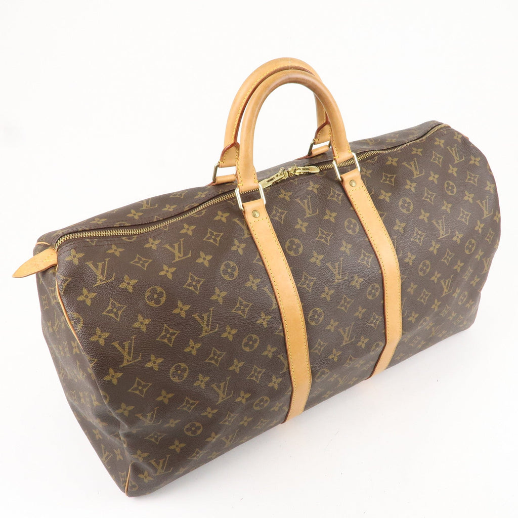 Louis Vuitton Monogram Keep All 55 Boston Bag Brown M41424