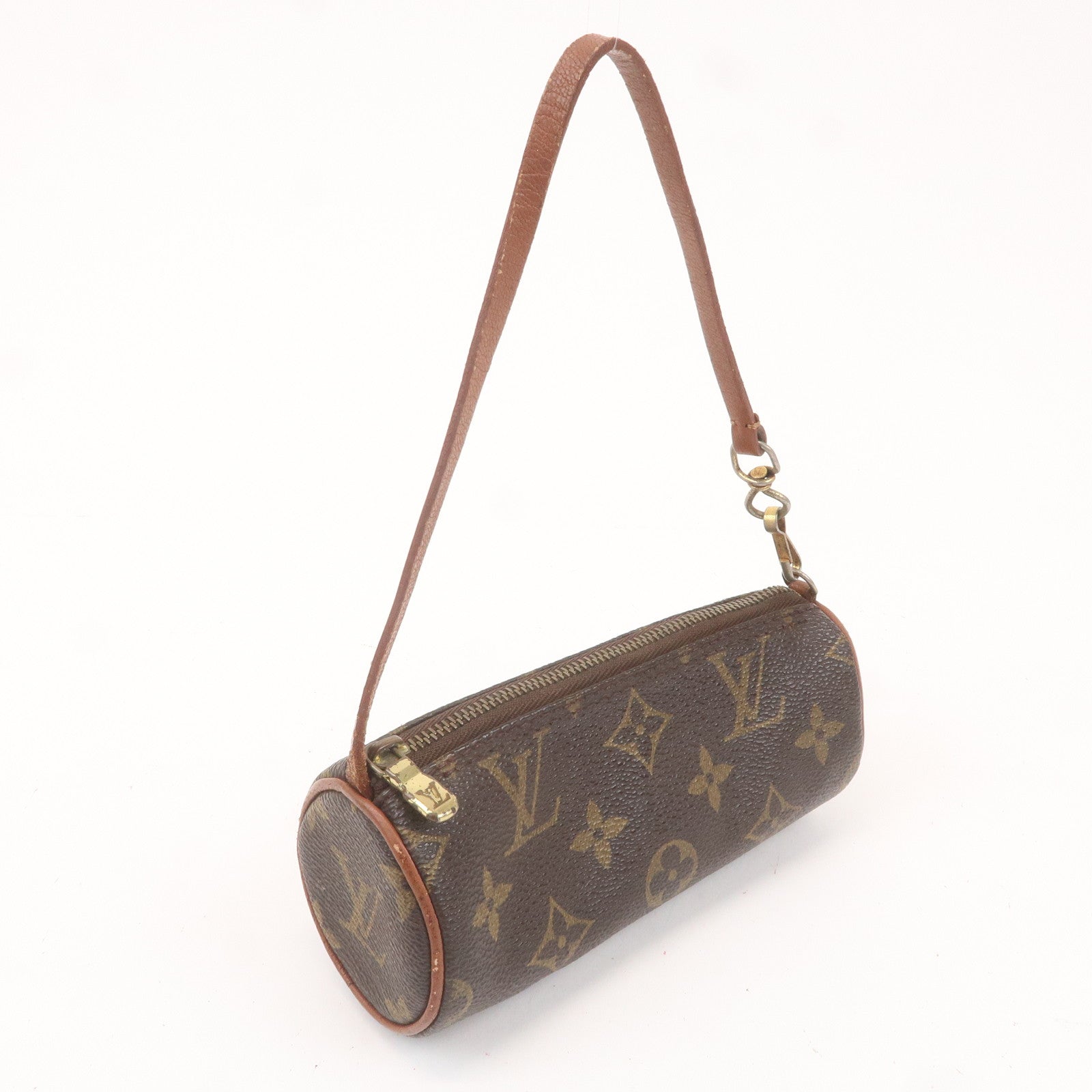 Louis Vuitton Set of 2 Monogram Pouch for Papillon Bag Brown