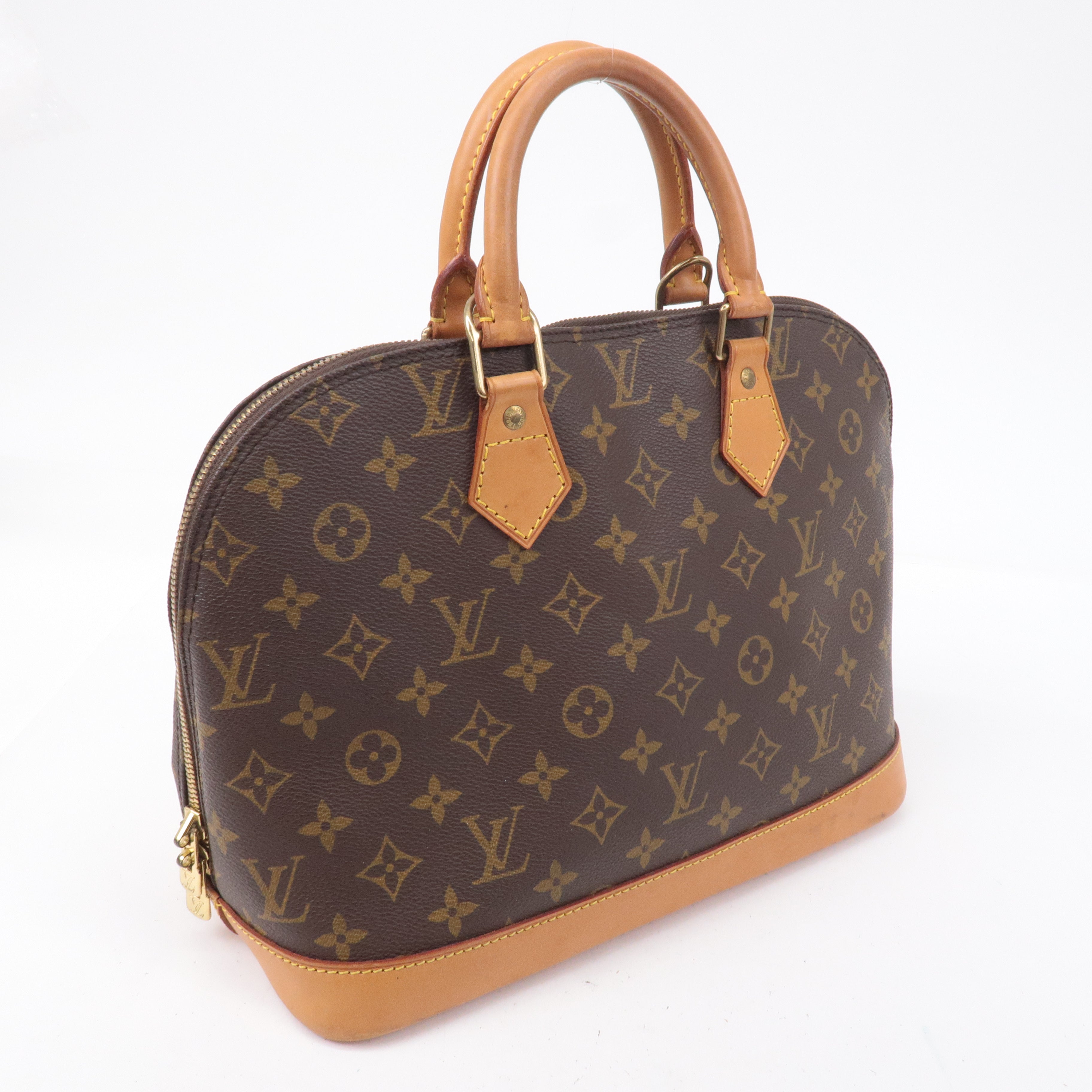 Louis Vuitton Monogram Alma Hand Bag Brown M51130