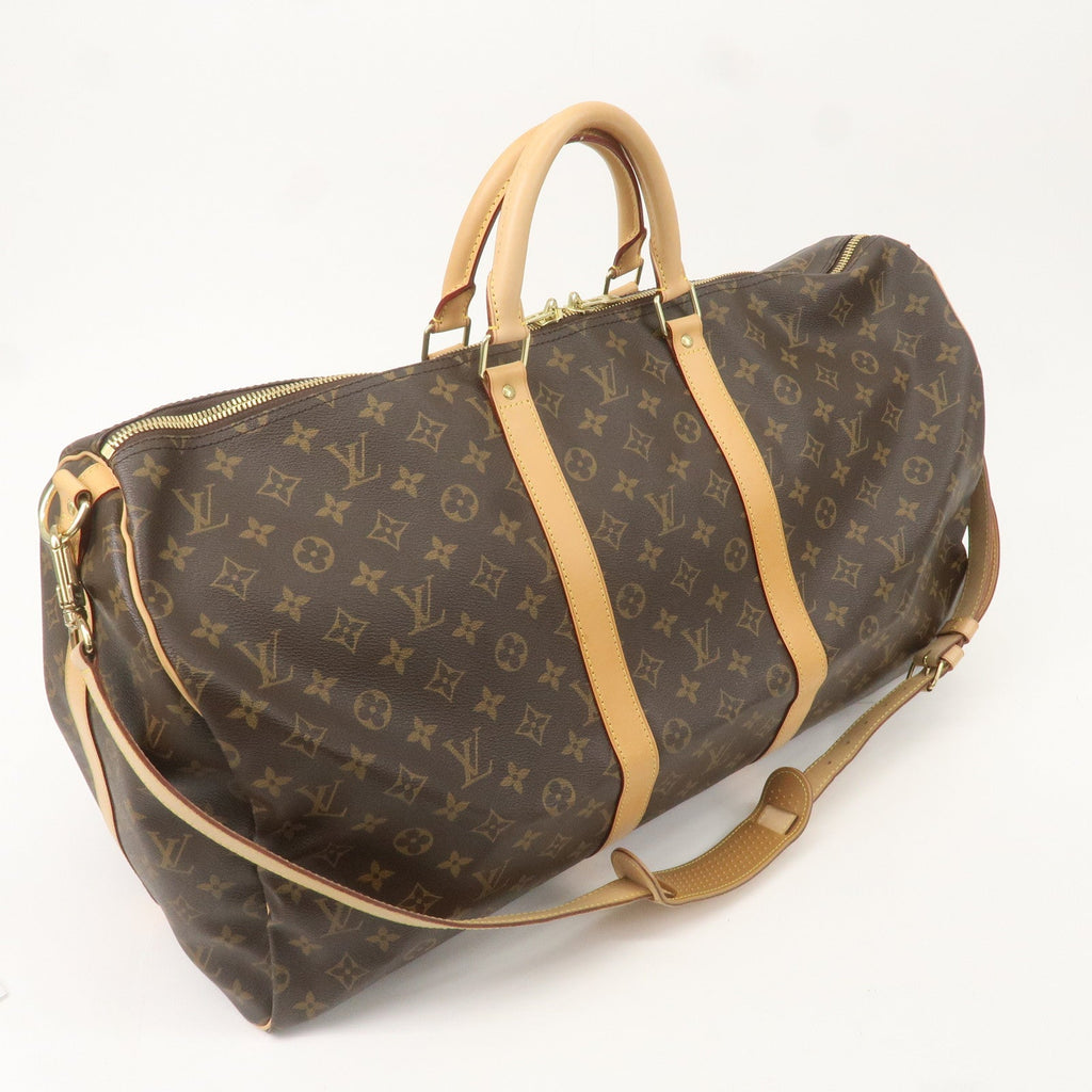 Louis Vuitton Monogram Keep All Bandouliere 55 Boston Bag M41414