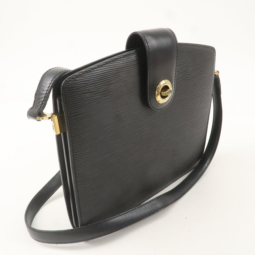 Louis Vuitton Epi Capucines Shoulder Bag Noir Black M52342