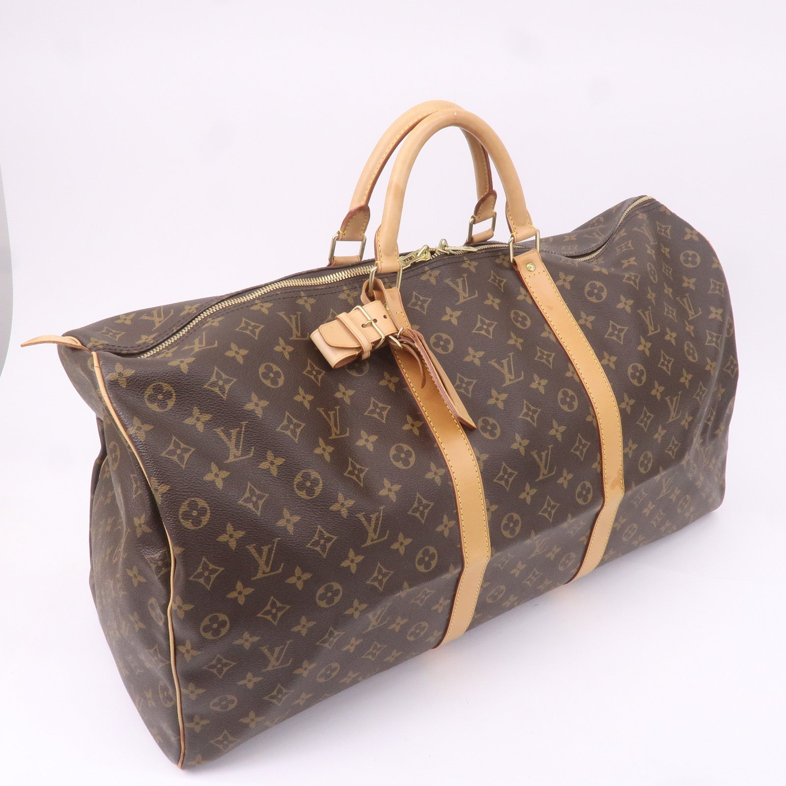 Louis Vuitton Monogram Keep All 60 Boston Bag Brown M41422