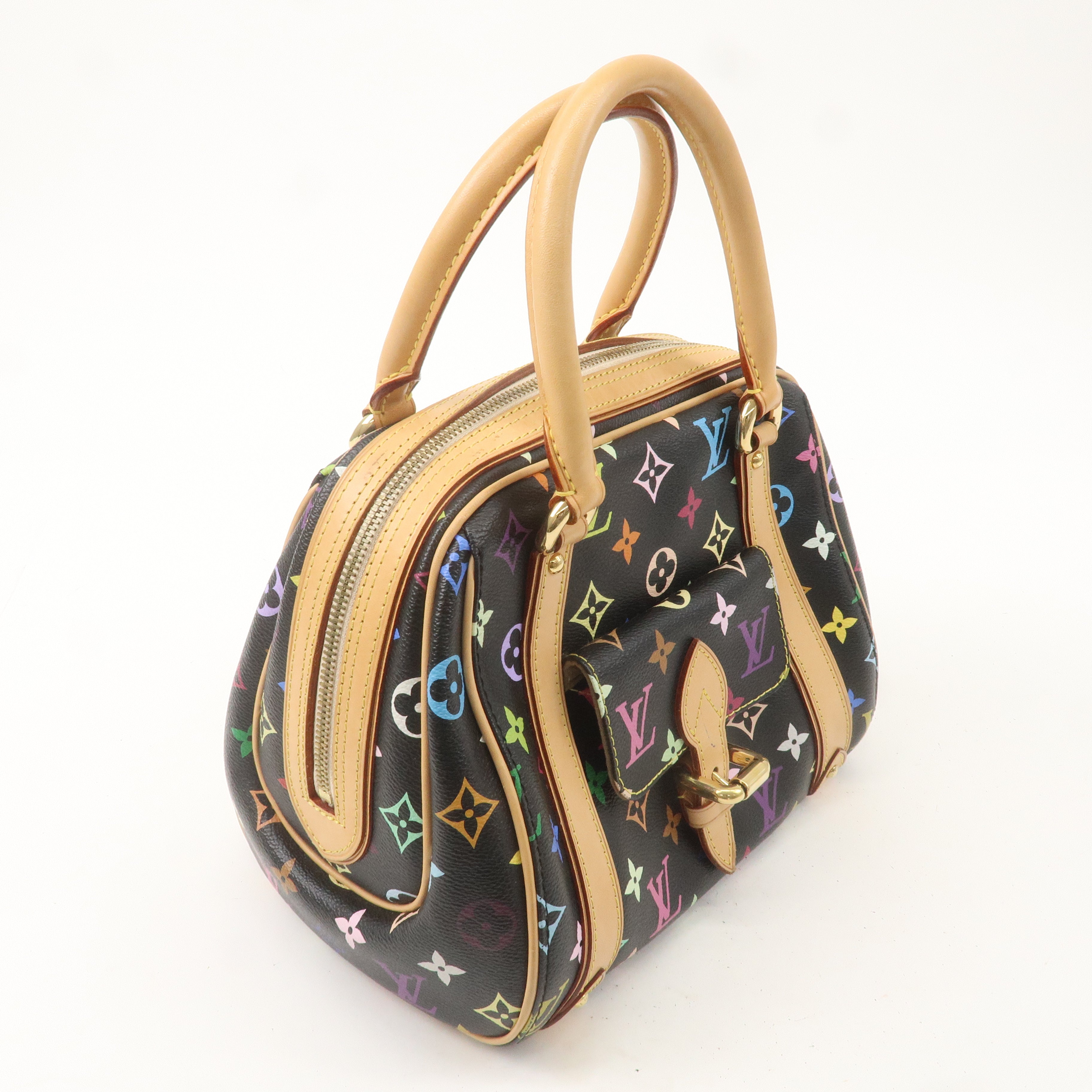 Louis Vuitton Monogram Multi Color Priscilla Hand Bag Noir M40096