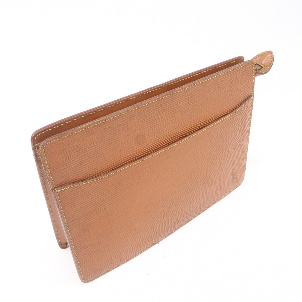 Louis Vuitton Epi Pochette Homme Clutch Bag Zipangu Gold M52528