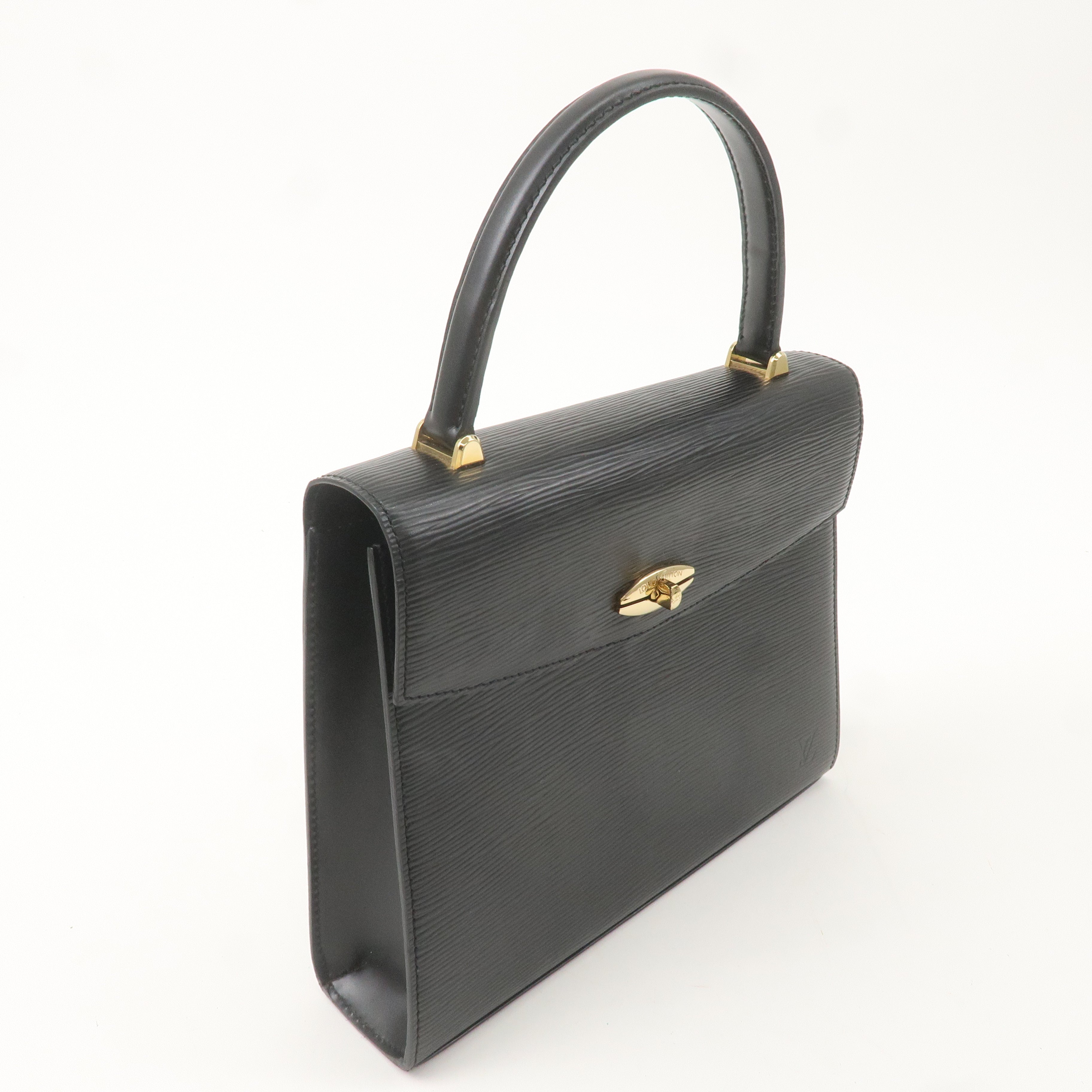 Louis Vuitton Epi Leather Malesherbes Hand Bag Black M52372