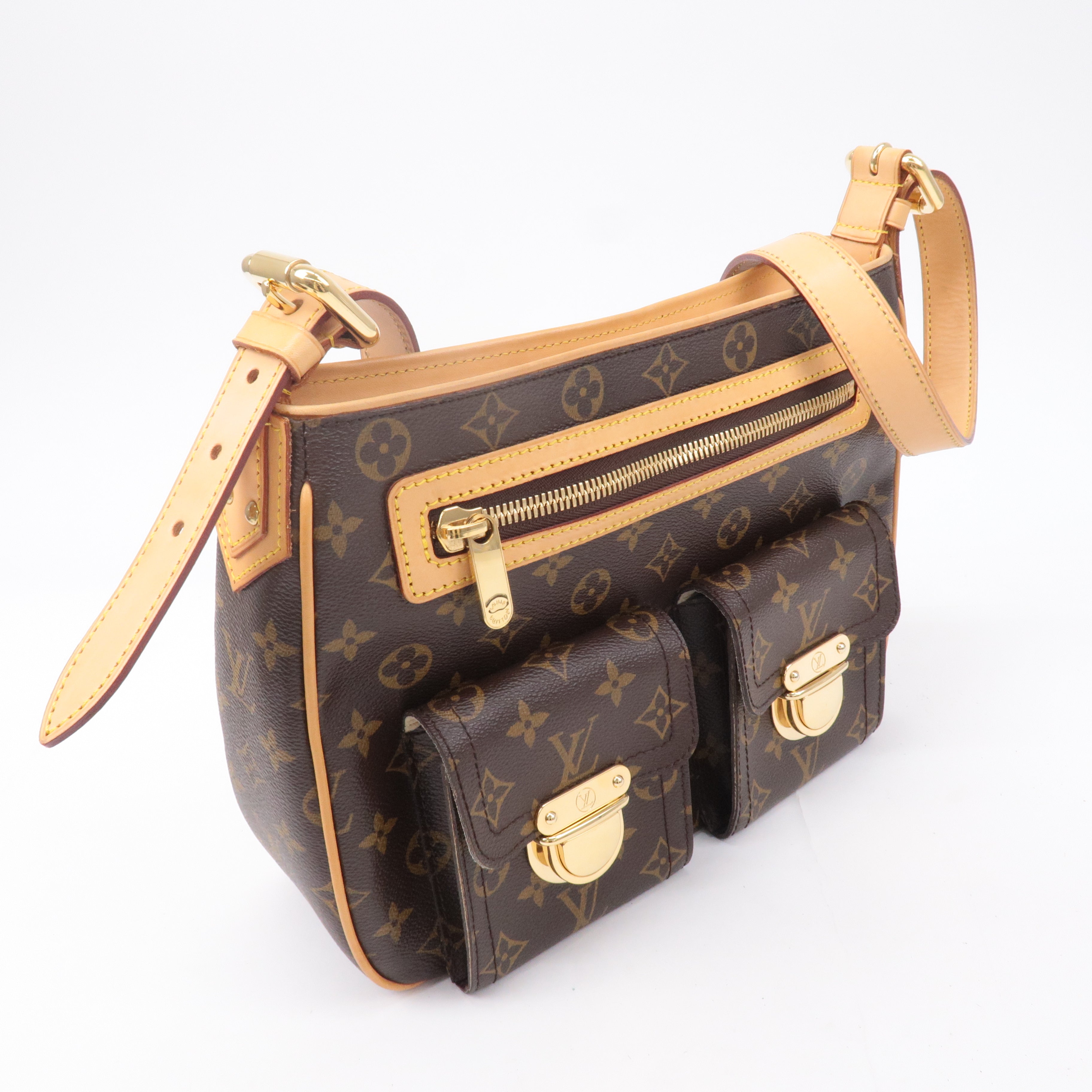 Louis Vuitton Monogram Hudson GM Shoulder Bag M40045