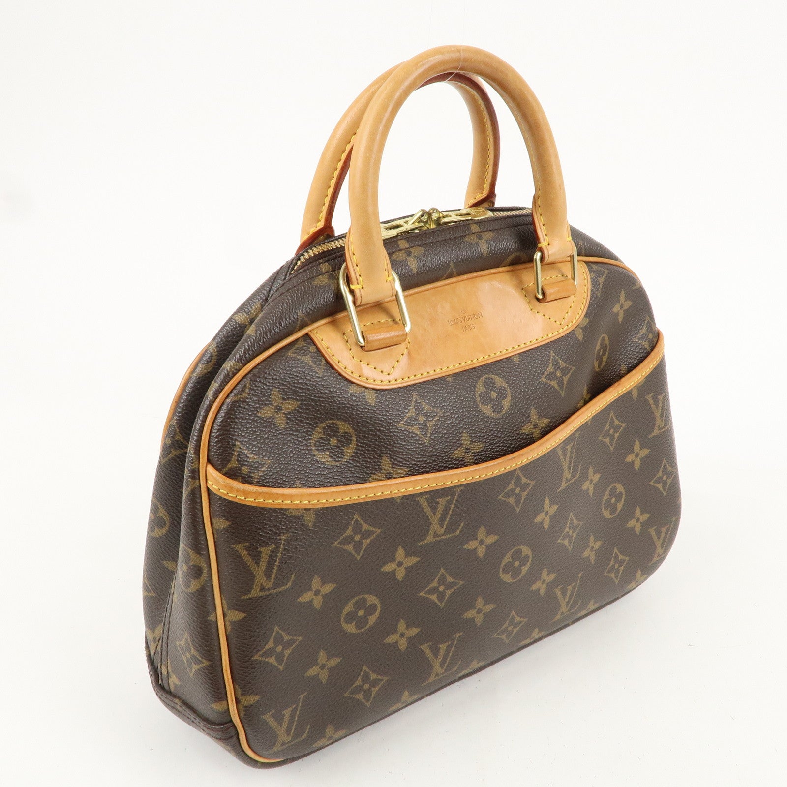 Louis Vuitton Monogram Trouville Hand Bag Brown M42228