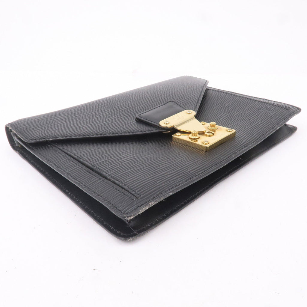 Louis Vuitton Set of 2 Epi Clutch Bag Black M52612 M52522