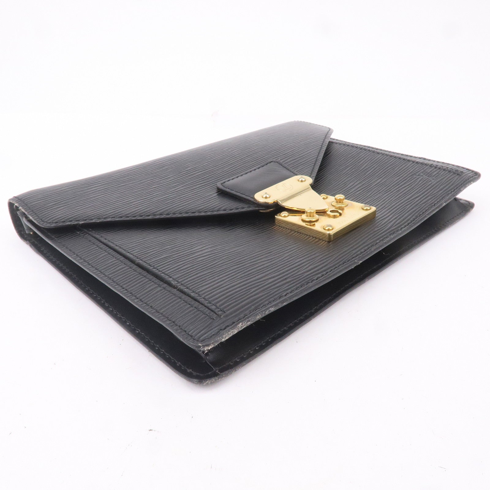 Louis Vuitton Set of 2 Epi Clutch Bag Black M52612 M52522