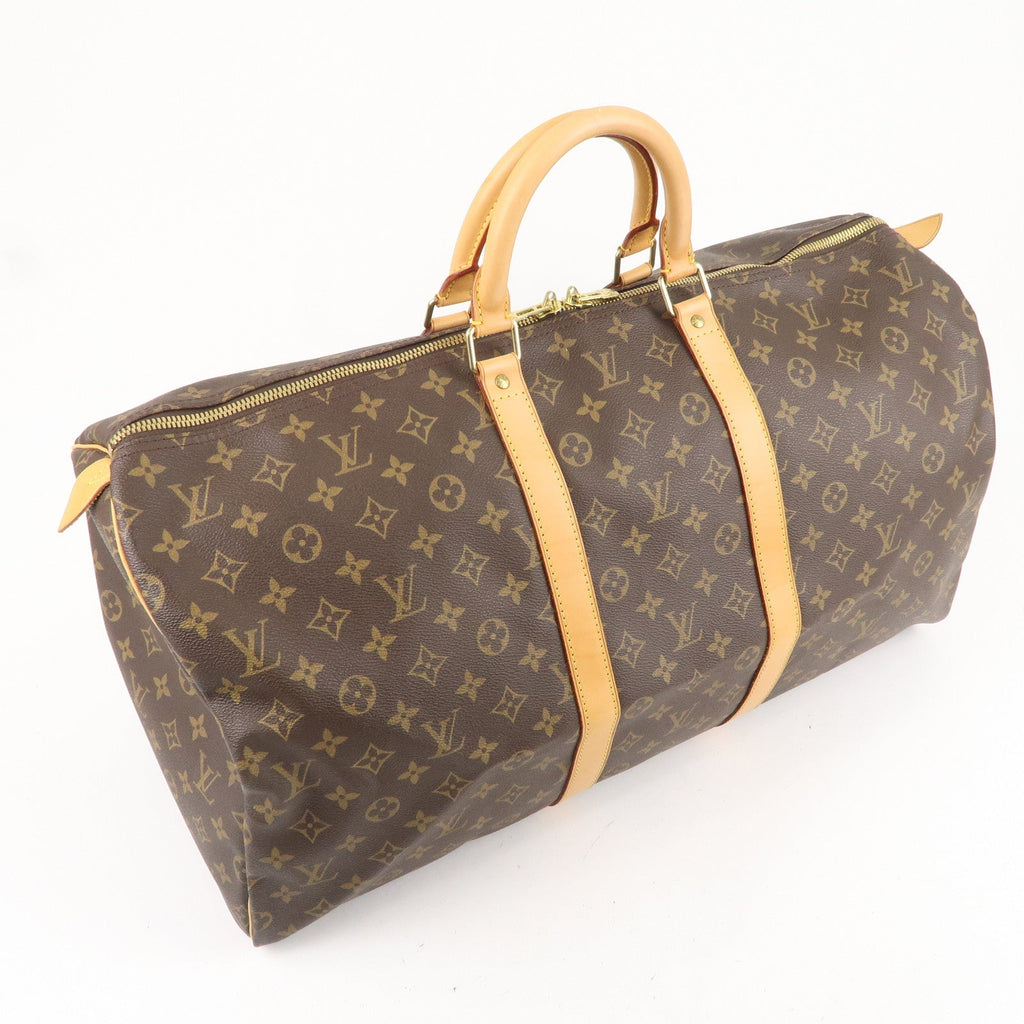 Louis Vuitton Monogram Keep All 55 Boston Bag Brown M41424