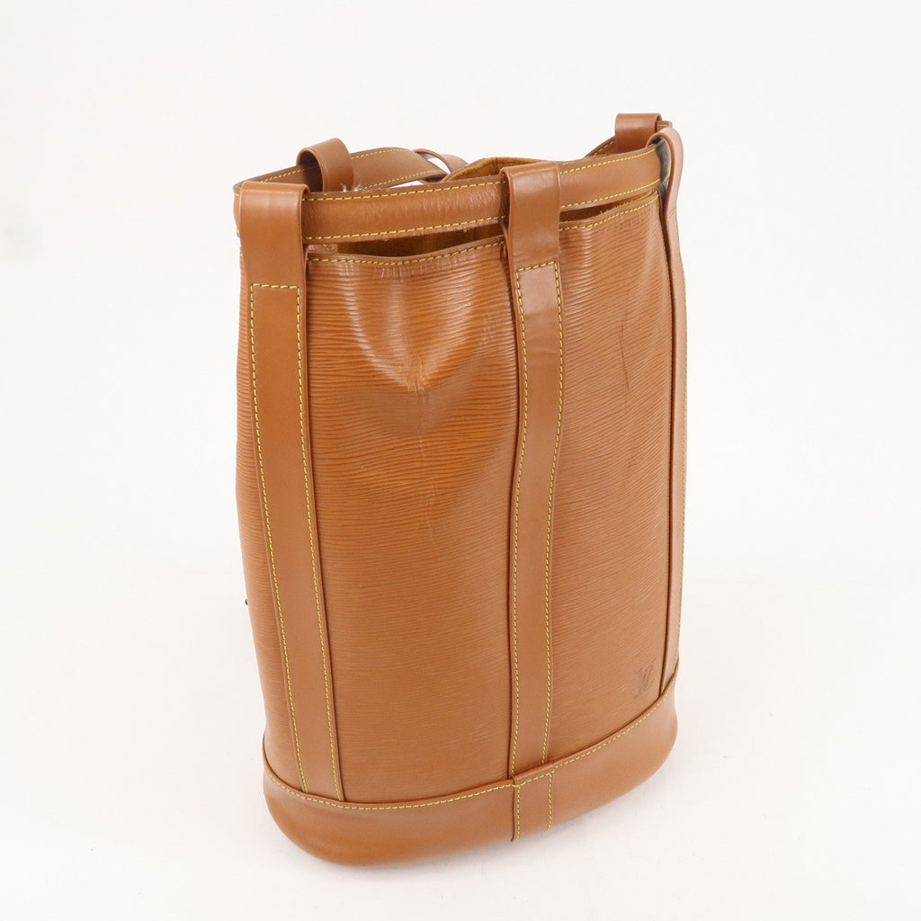 Louis Vuitton Epi Randonnee PM Laundry Bag Zipang Gold M52358