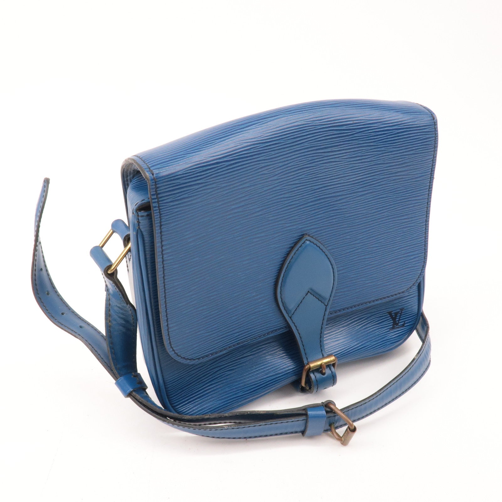 Louis Vuitton Epi Cartouchiere Shoulder Bag Toledo Blue M52245