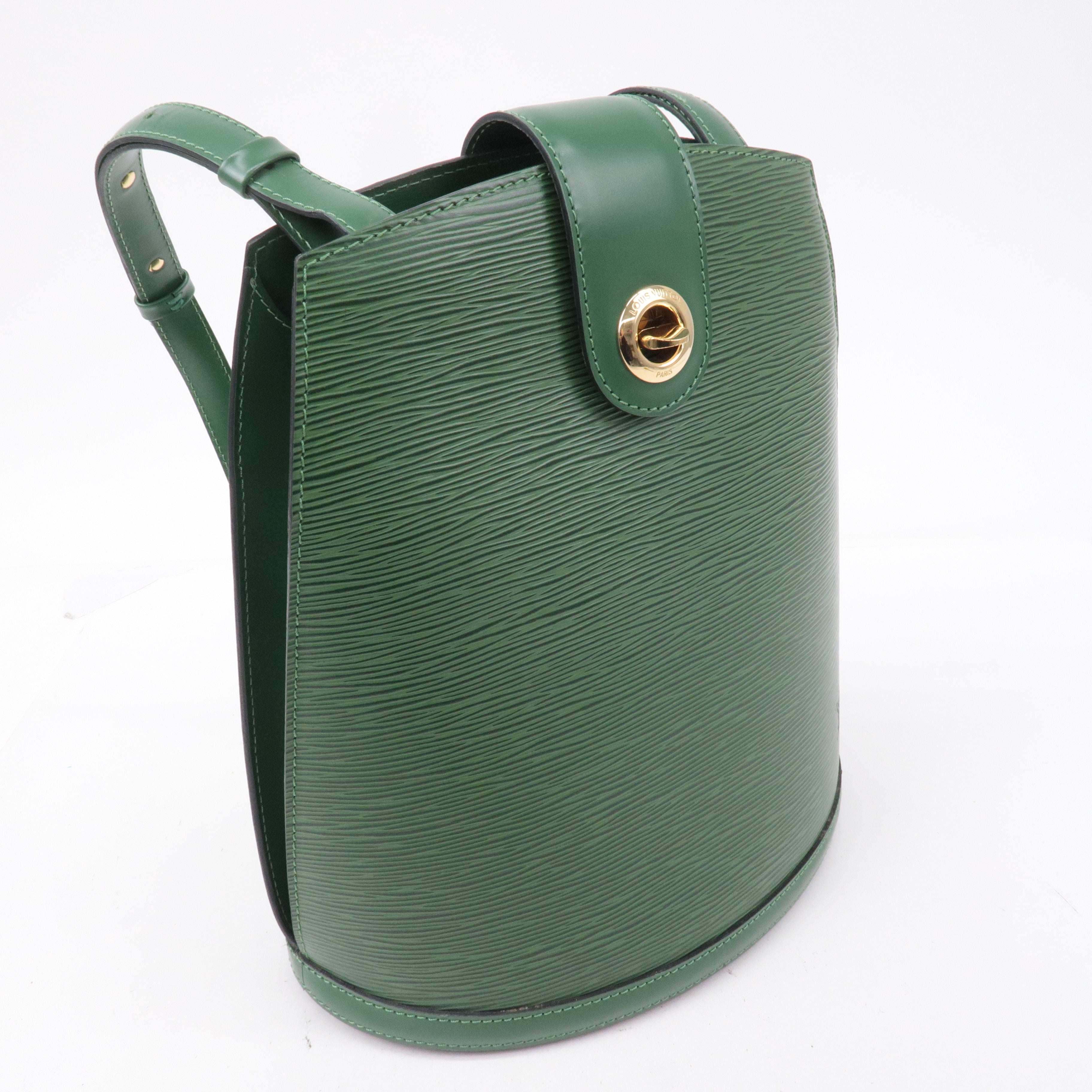 Louis Vuitton Epi Cluny Shoulder Bag Borneo Green M52254