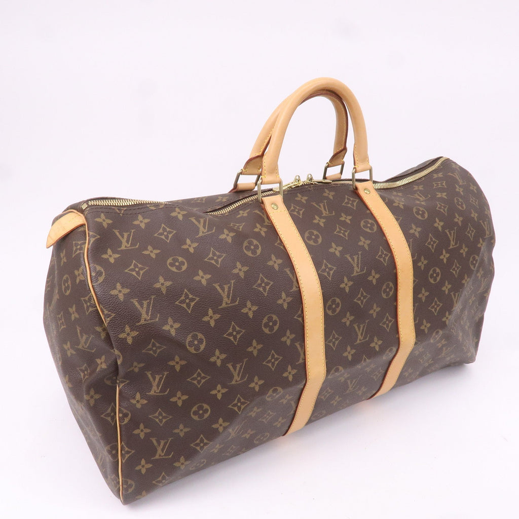 Louis Vuitton Monogram Keep All 55 Boston Bag Brown M41424