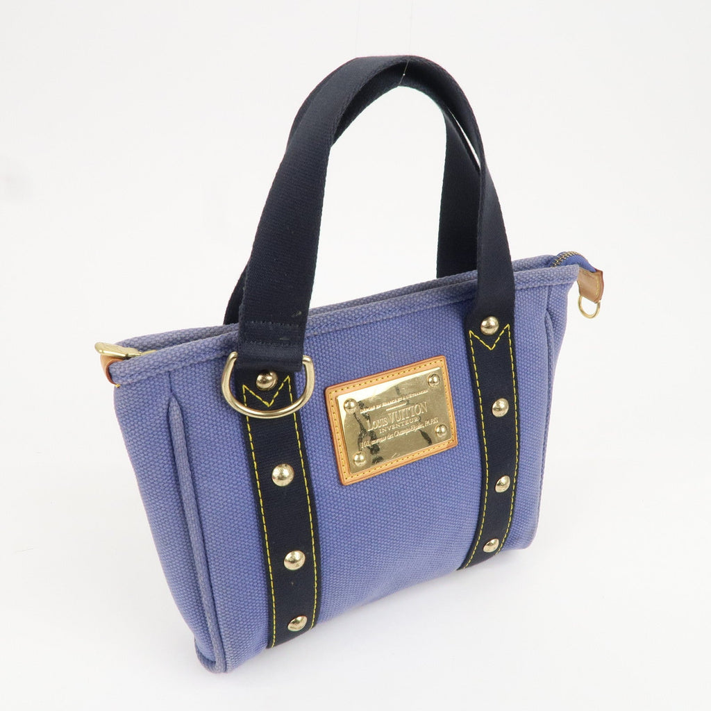 Louis Vuitton Set of 2 Antigua Cabas PM Hand Bag M40090 M40037