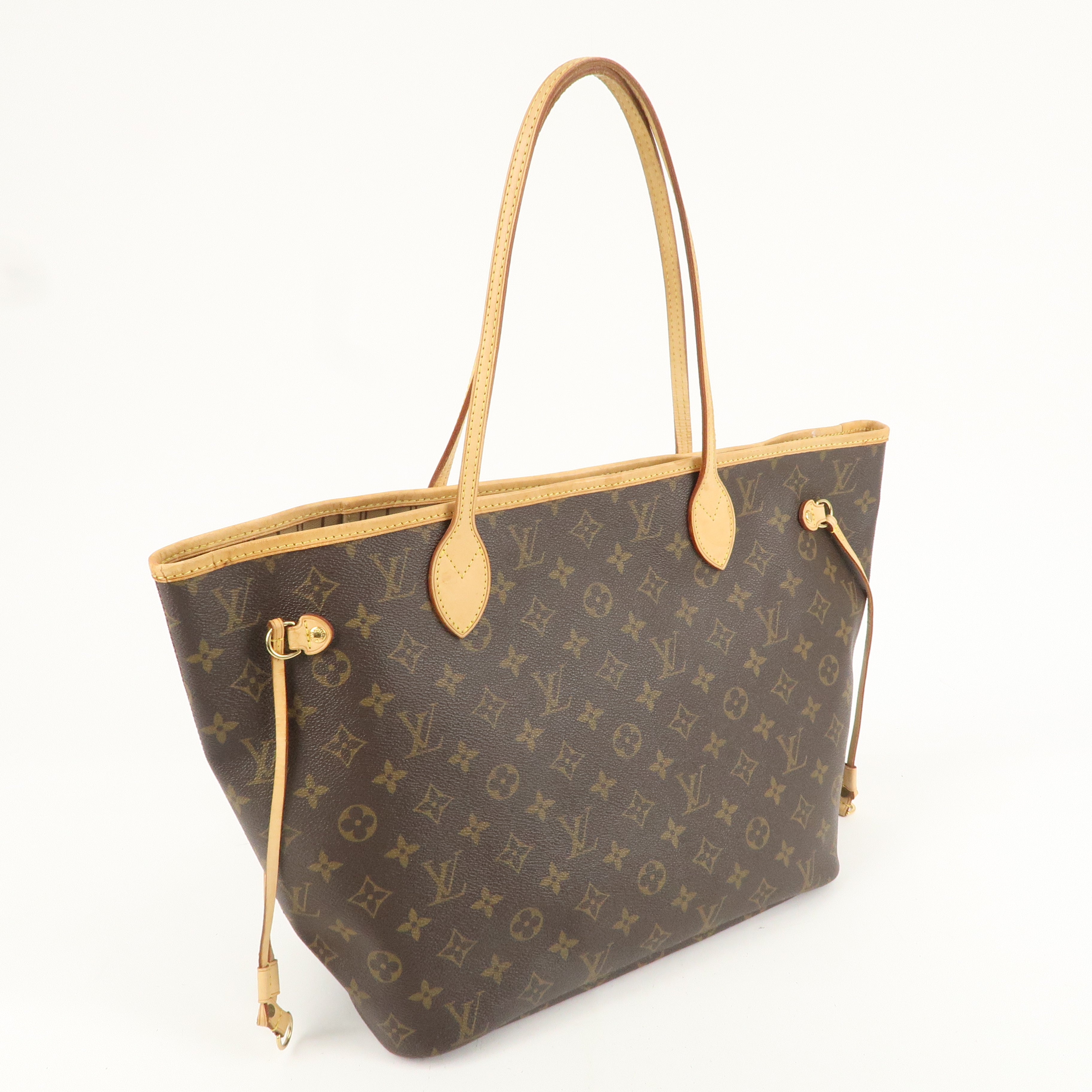 Louis Vuitton Monogram Neverfull MM Tote Bag Brown M40156