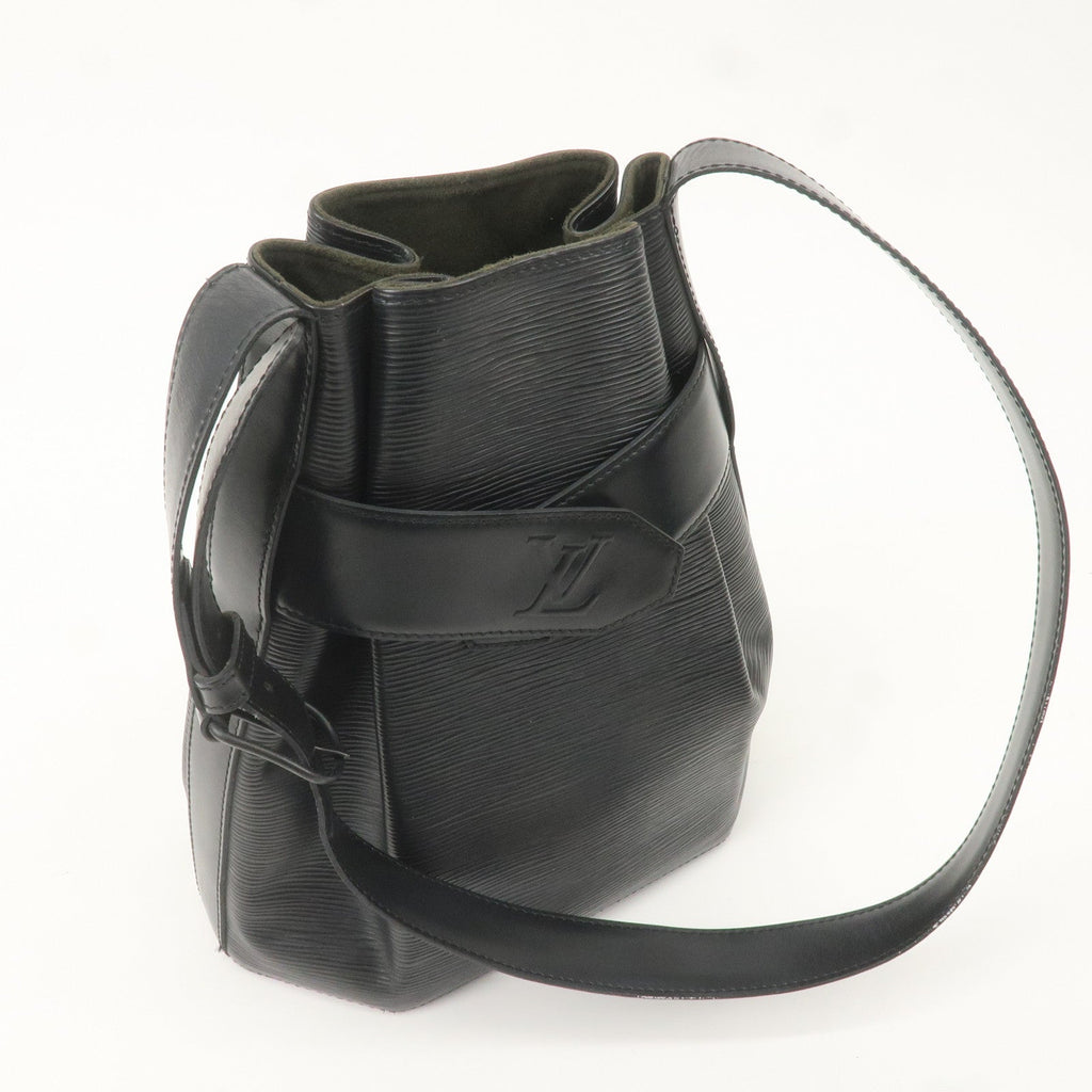 Louis Vuitton Epi Sac D'epaule PM Bucket Bag Noir Black M80157