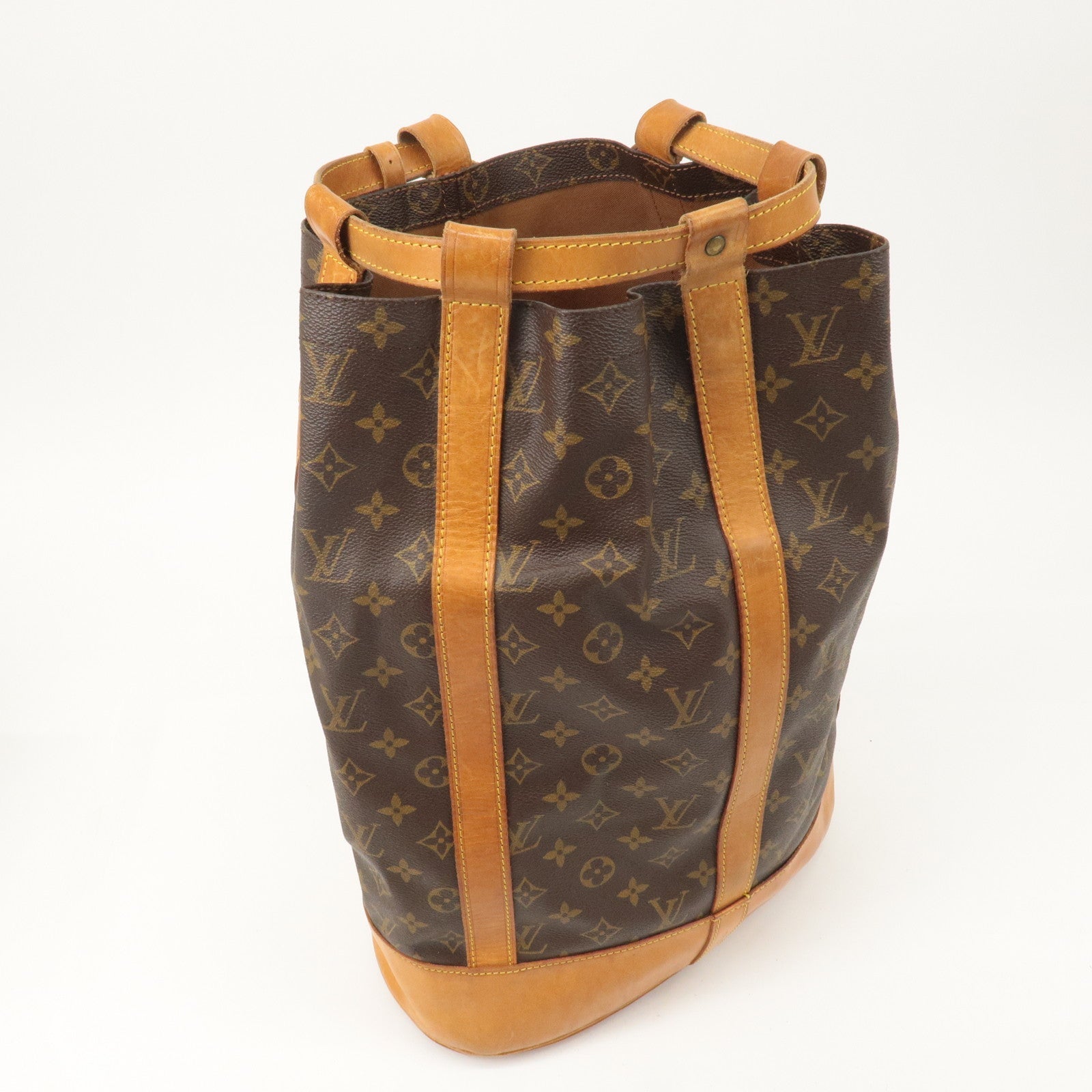 Louis Vuitton Monogram Randonnee GM Laundry Bag Brown M42244