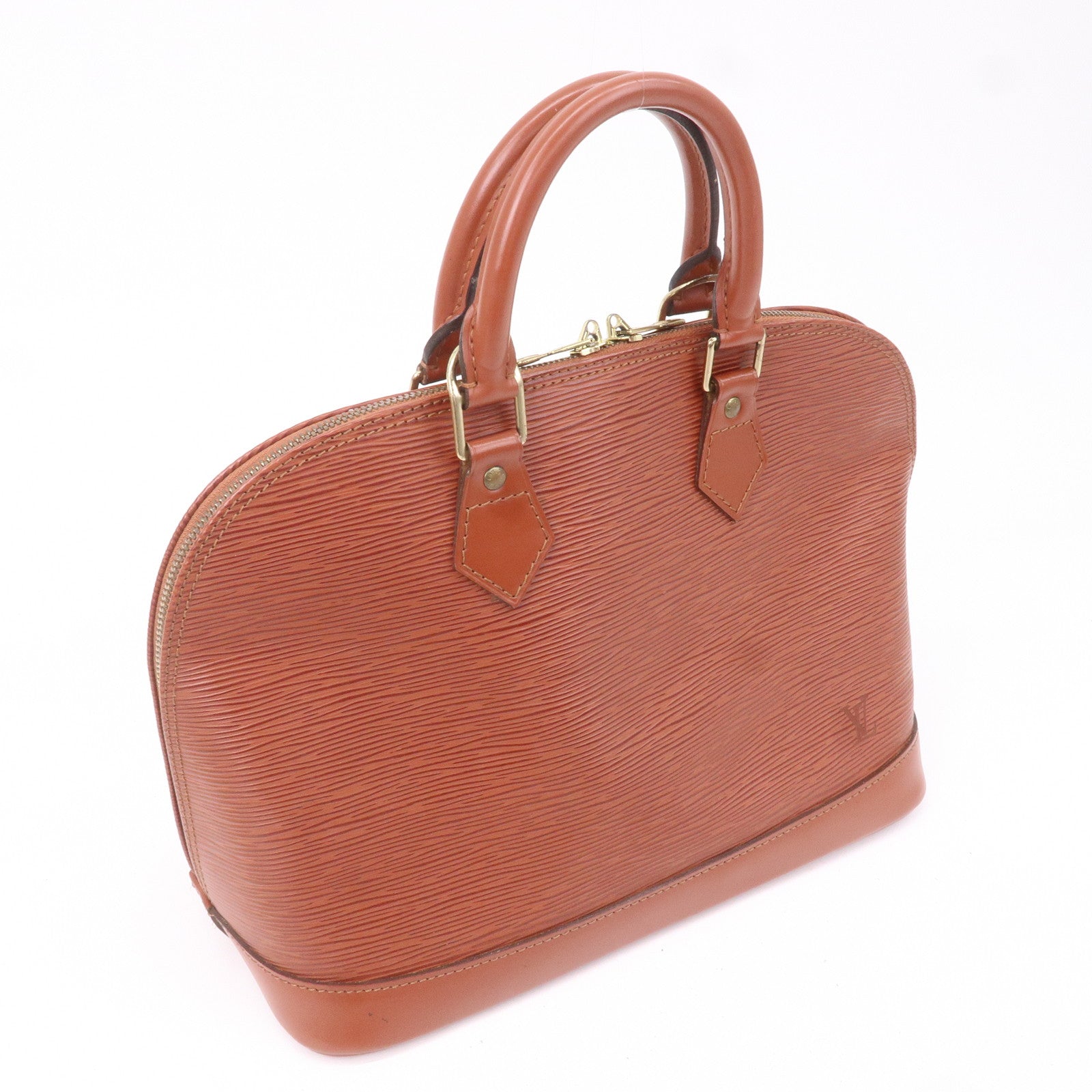 Louis Vuitton Epi Alma Hand Bag Kenya Brown M52143