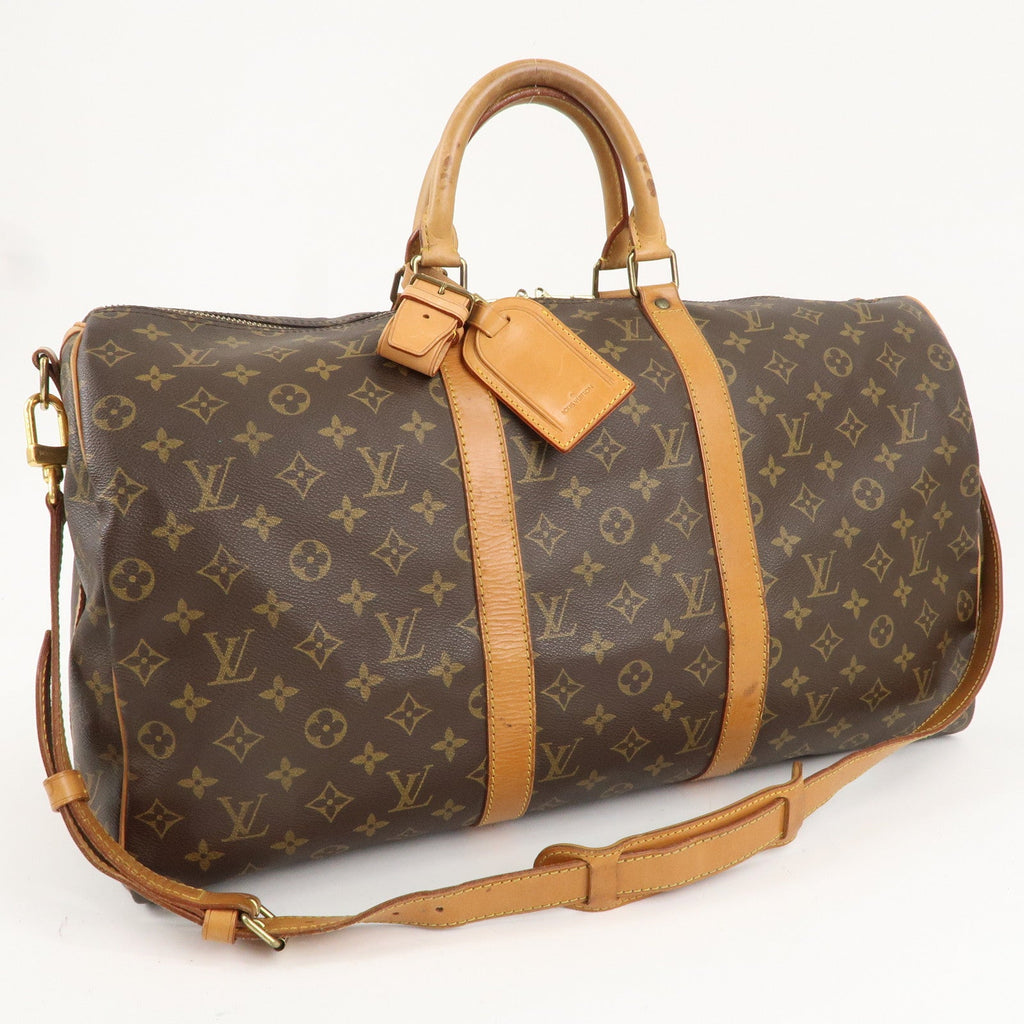Louis Vuitton Monogram Keep All Bandouliere 50 Boston Bag M41416
