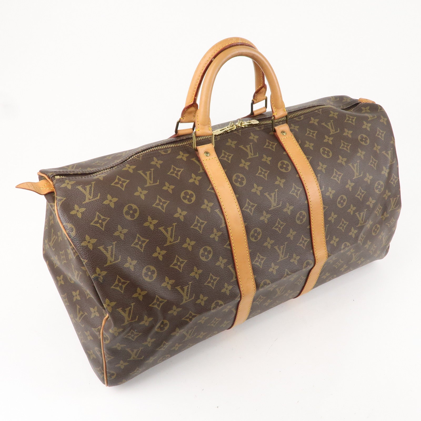Louis Vuitton Monogram Keep All 55 Boston Bag Brown M41424