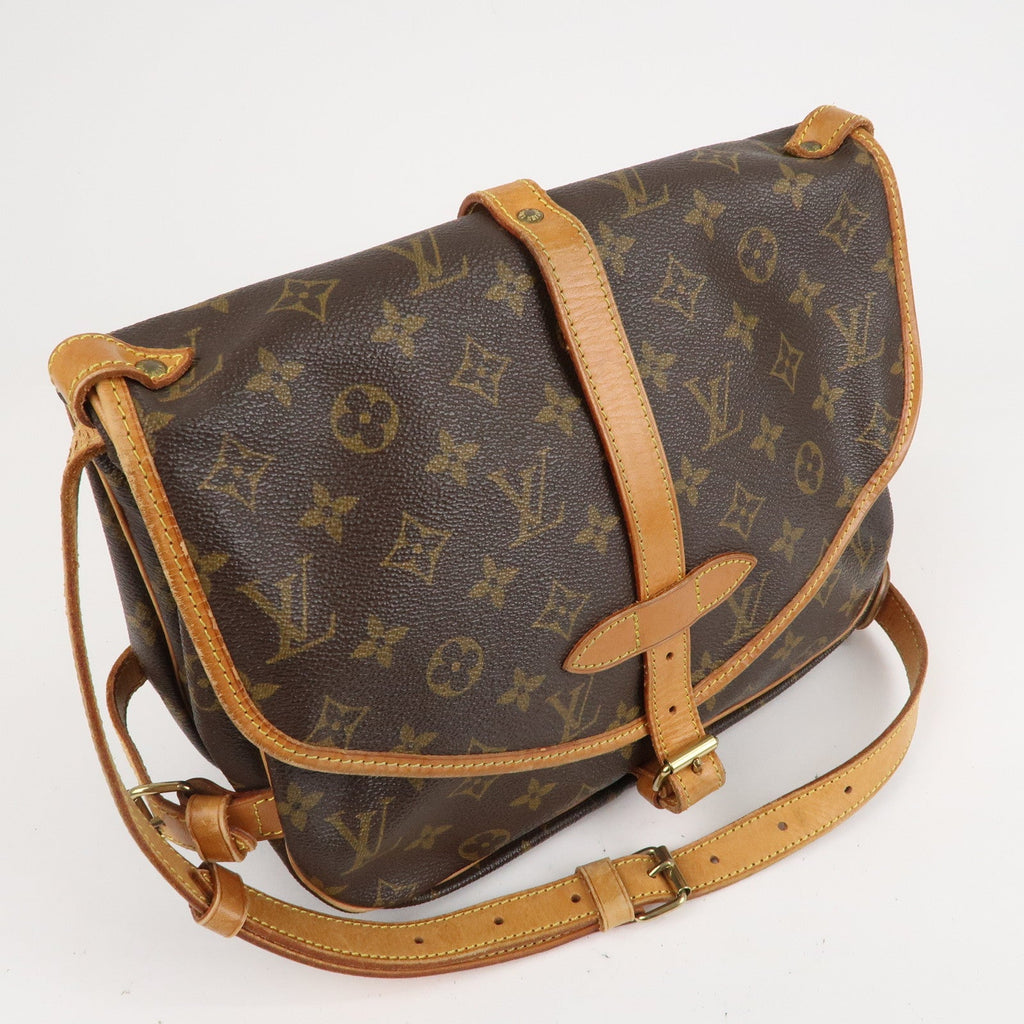 Louis Vuitton Monogram Saumur 30 Shoulder Bag Brown M42256