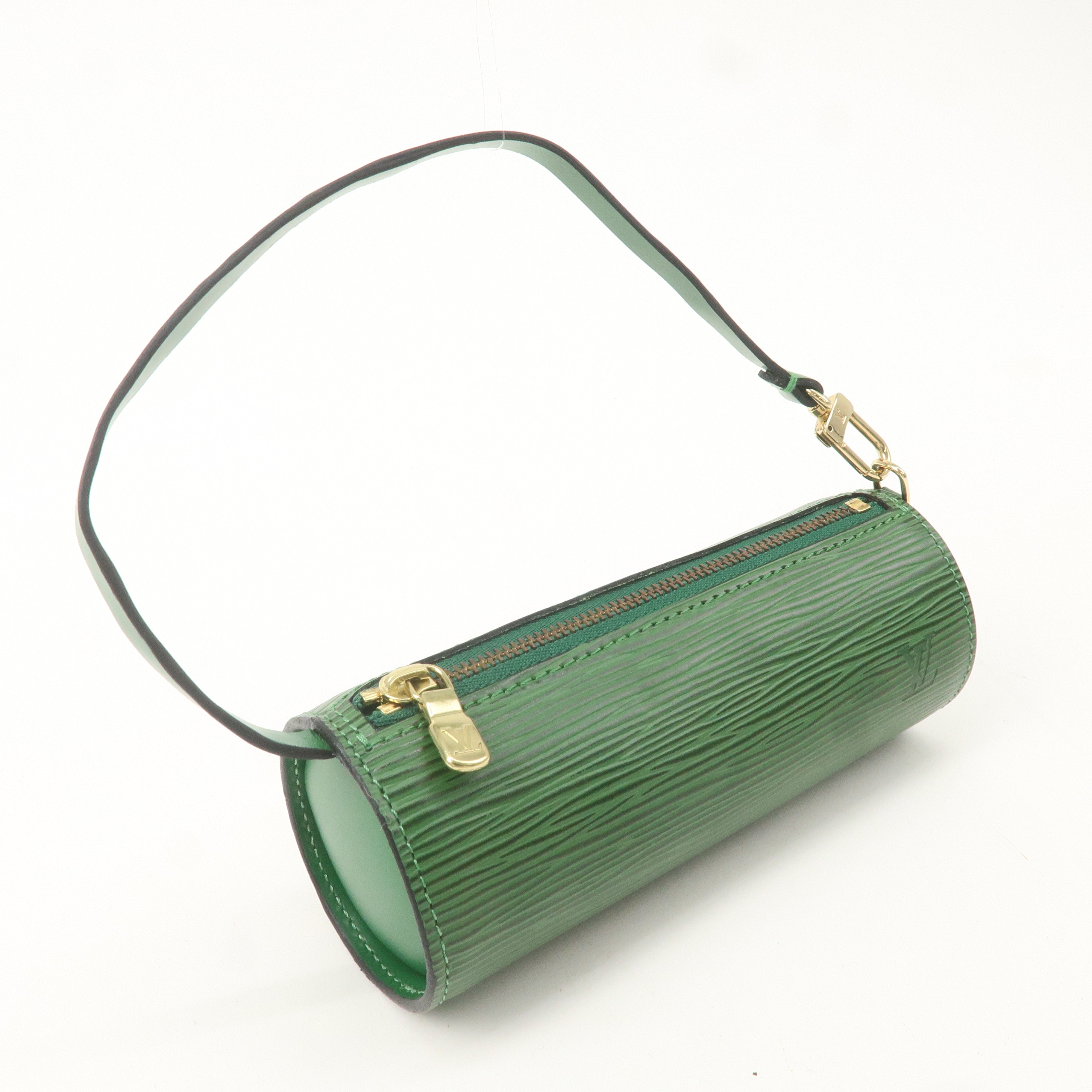 Louis Vuitton Epi Mini Pouch For Soufflot Hand Bag Borneo Green F/S