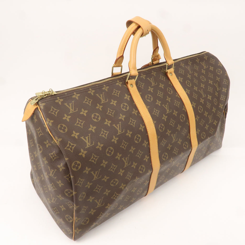Louis Vuitton Monogram Keep All 60 Boston Bag Brown M41422
