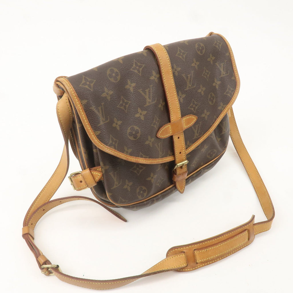 Louis Vuitton Monogram Saumur 30 Shoulder Bag Brown M42256