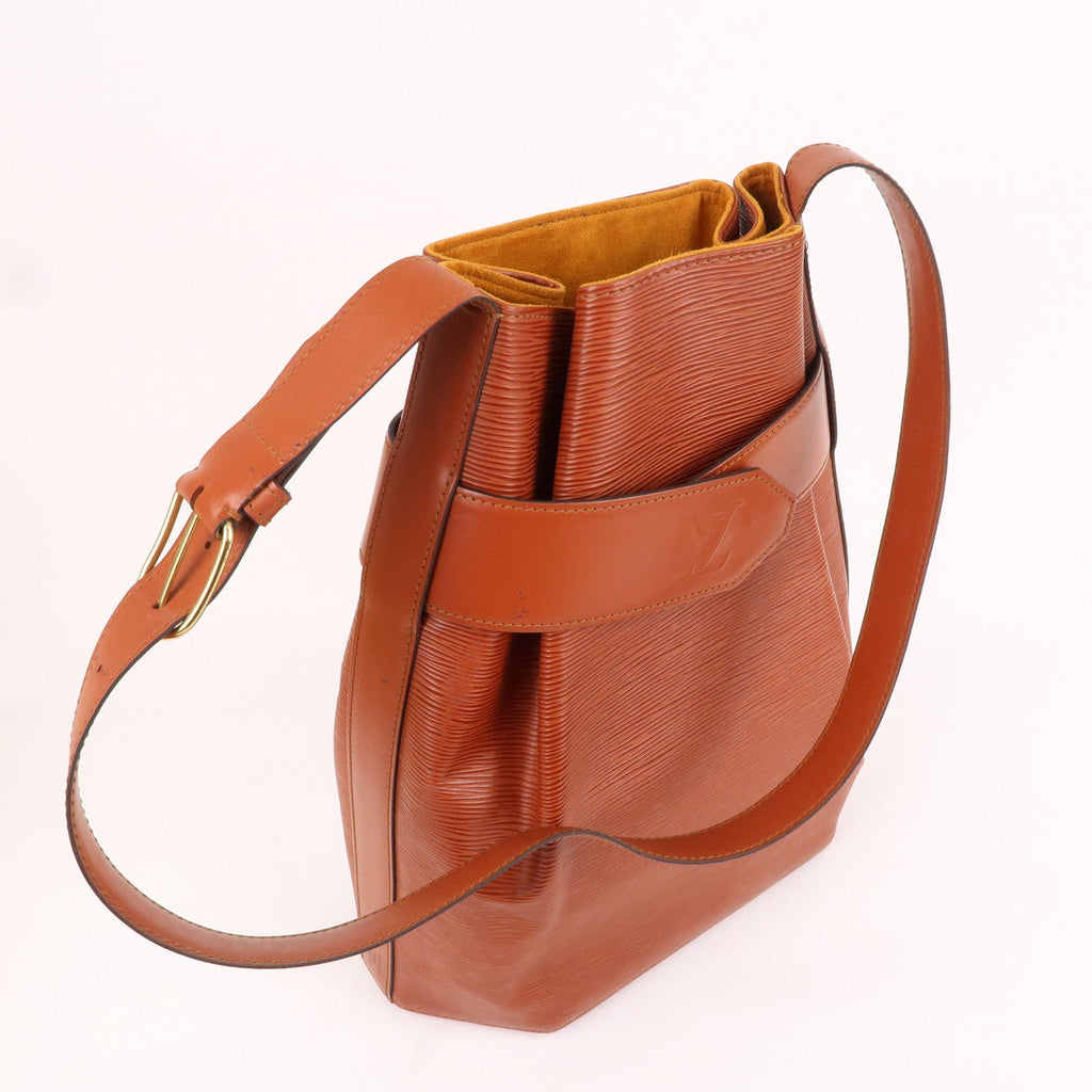 Louis Vuitton Epi Sac D'epaule GM Bucket Bag Kenya Brown M80193