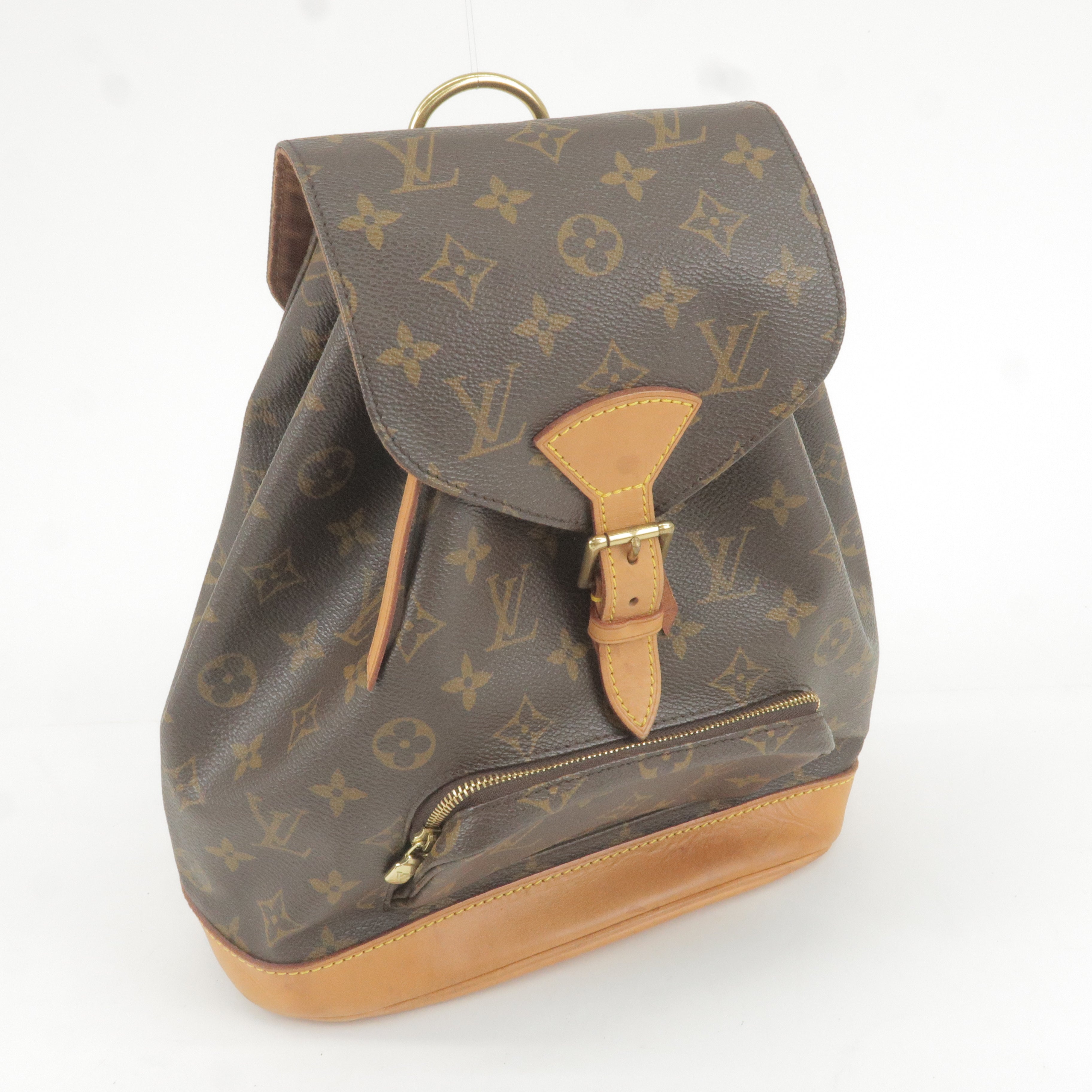 Louis Vuitton Monogram Montsouris MM Back Pack Bag M51136