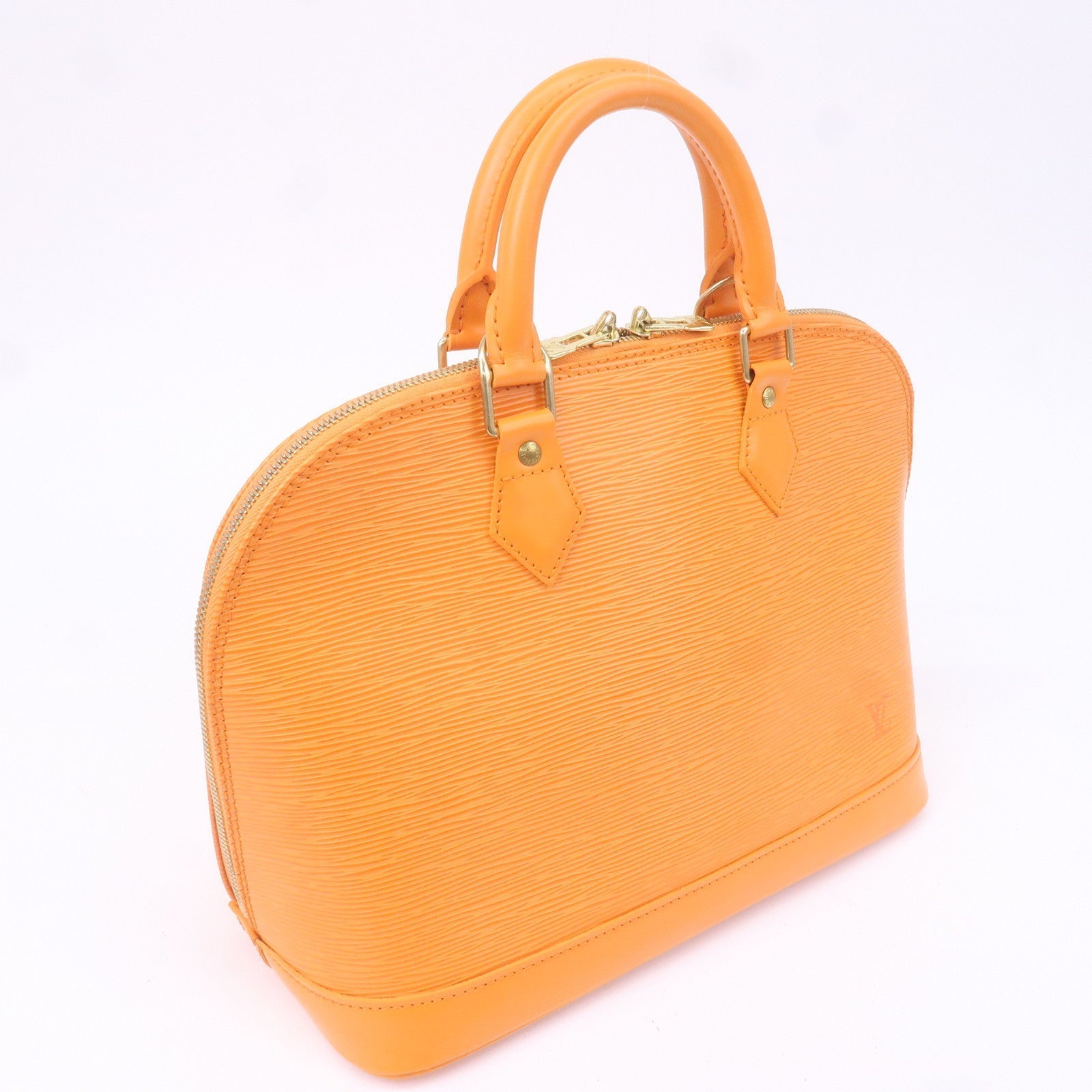 Louis Vuitton Epi Alma Hand Bag Mandarin Orange M5124H