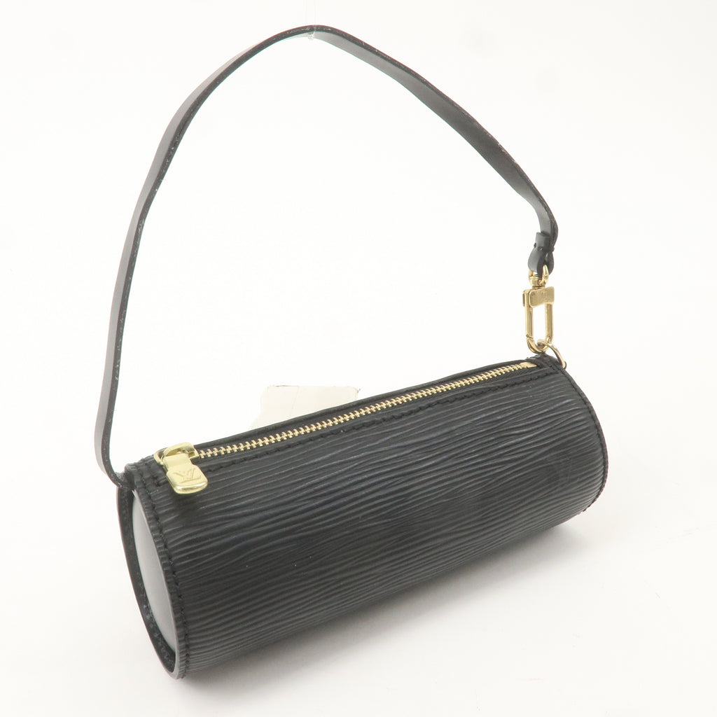 Louis Vuitton Epi Mini Pouch For Soufflot Hand Bag Noir Black F/S