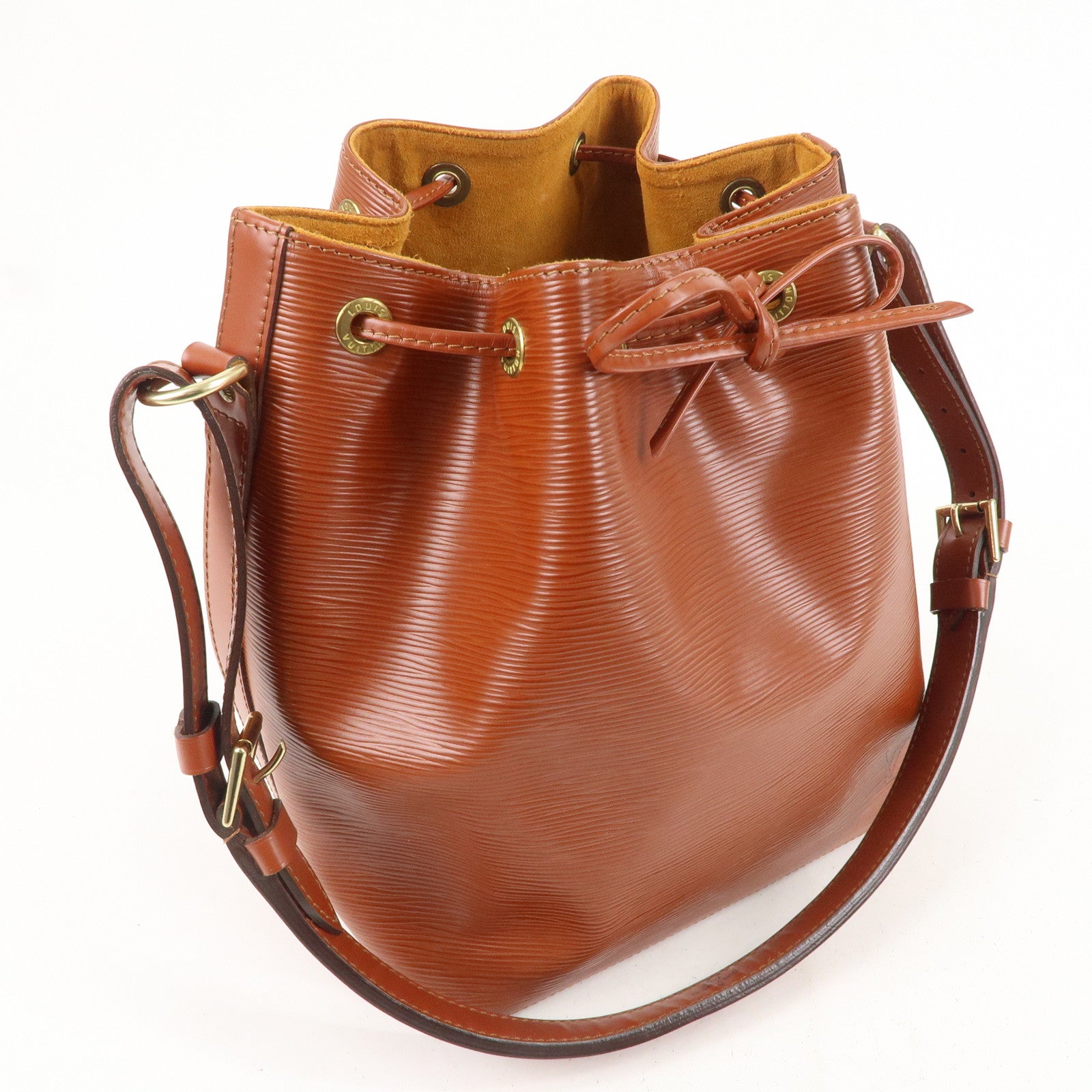 Louis Vuitton Epi Petit Noe Shoulder Bag Kenya Brown M44103