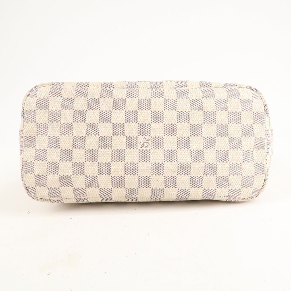 Louis Vuitton Damier Azur Neverfull MM Tote Bag N51107