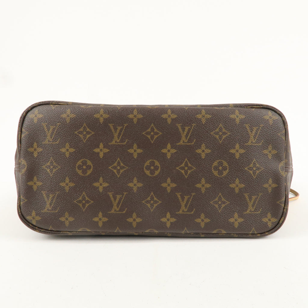 Louis Vuitton Monogram Neverfull MM Tote Bag Brown M40156