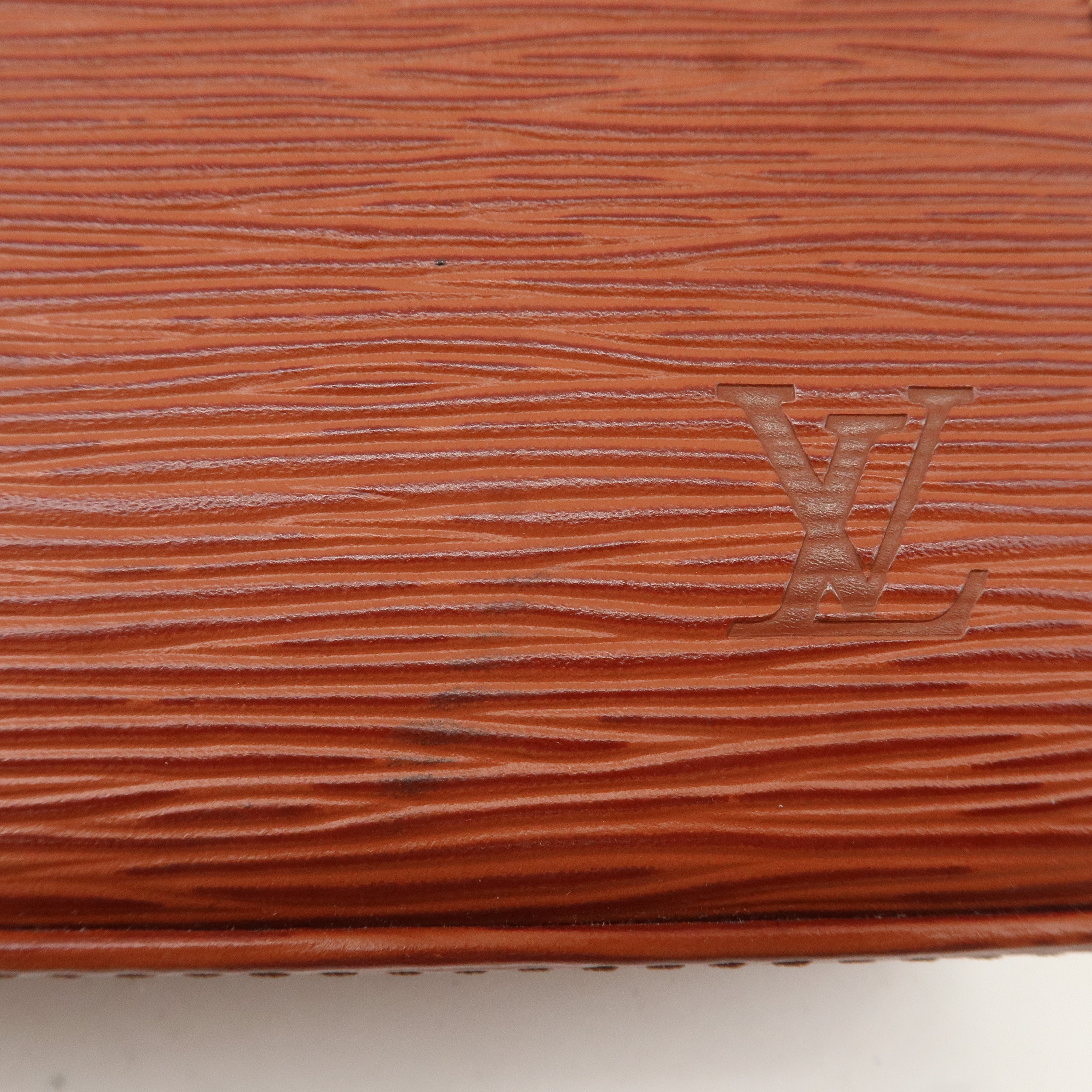 Louis Vuitton Epi Malselv Hand Bag Kenya Brown M52373