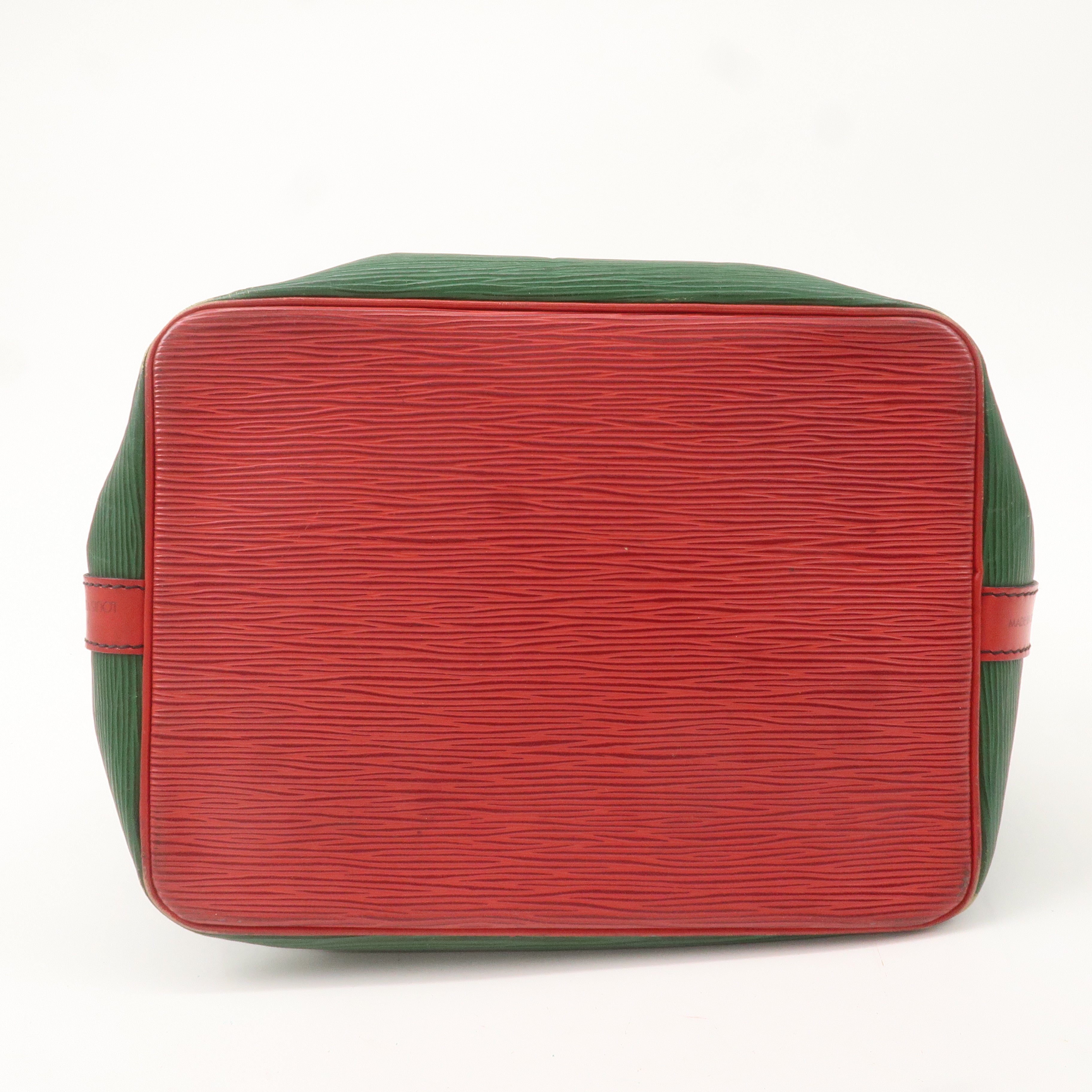 Louis Vuitton Epi Petit Noe Shoulder Bag Green Red M44147