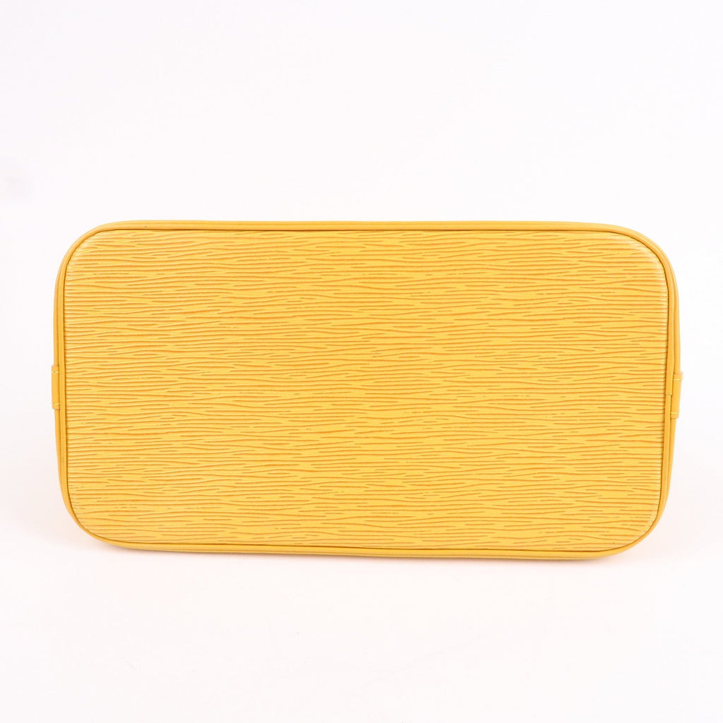 Louis Vuitton Epi Alma PM Hand Bag Tassili Yellow M52149