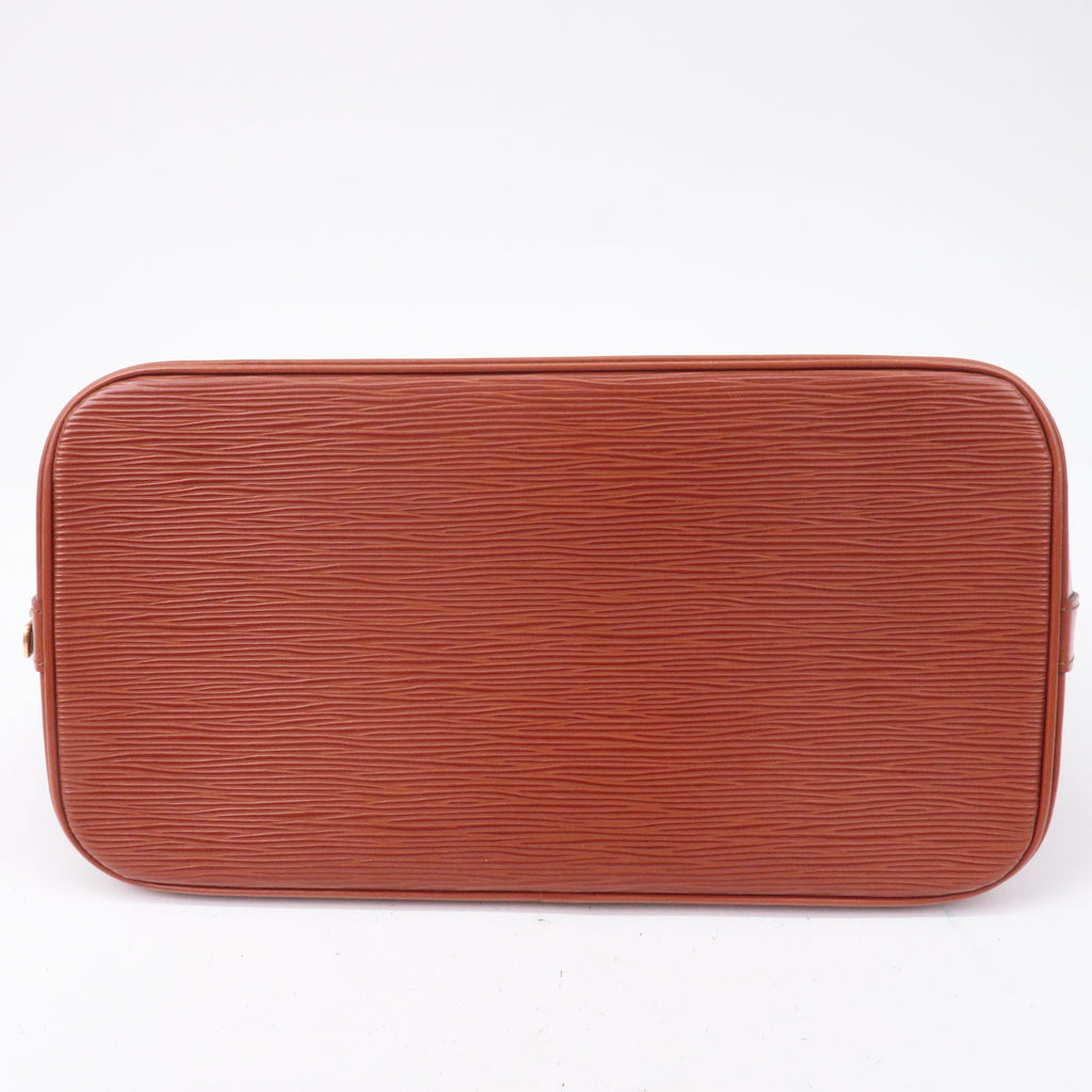 Louis Vuitton Epi Alma 2Way Bag Hand Bag Kenya Brown M52143