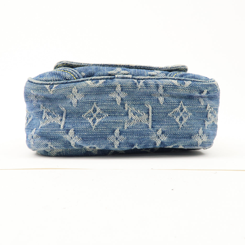 Louis Vuitton Monogram Denim Camera Bag Shoulder Bag Blue