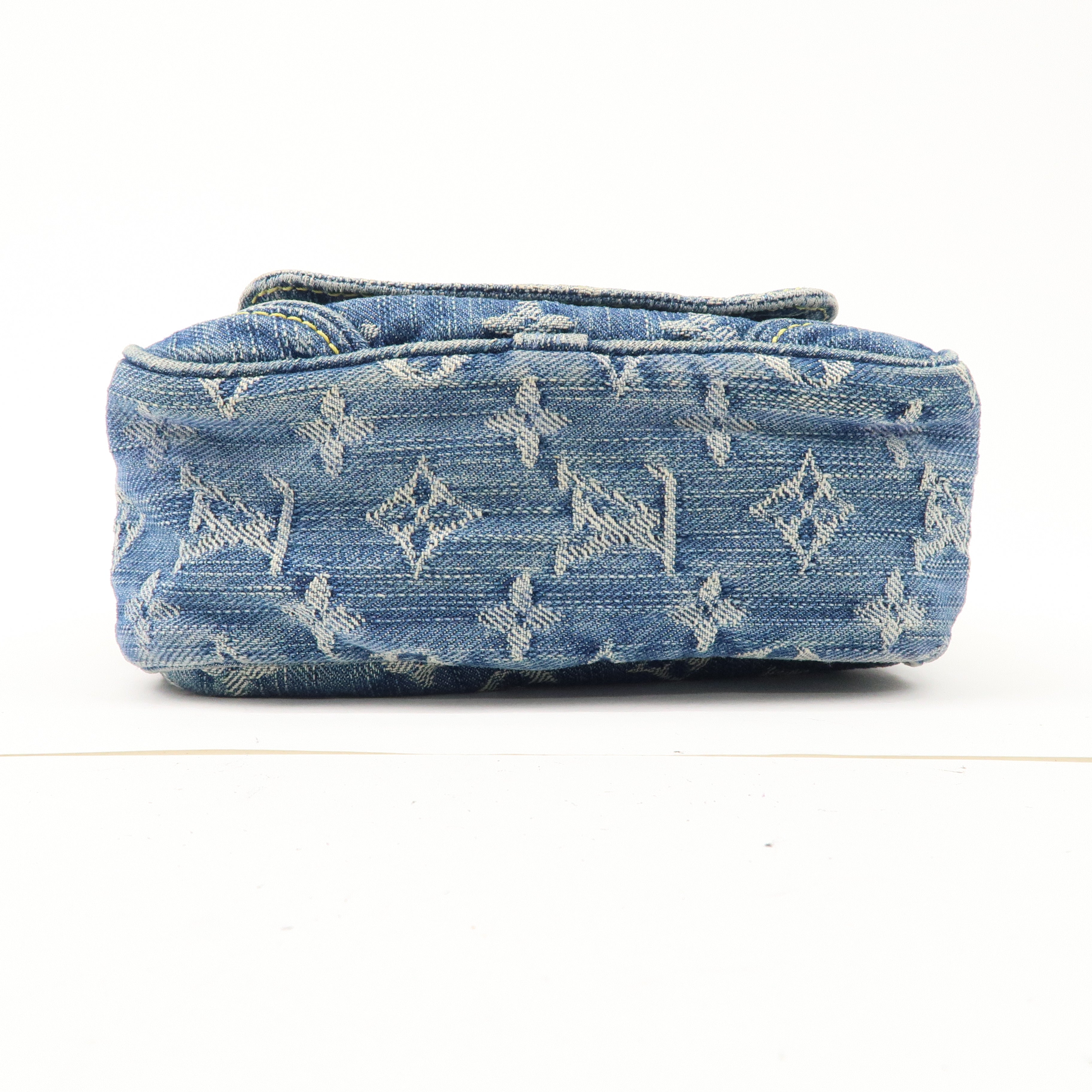 Louis Vuitton Monogram Denim Camera Bag Shoulder Bag Blue