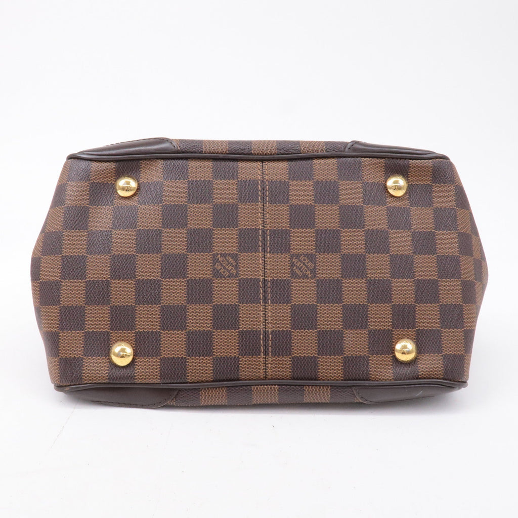 Louis Vuitton Damier Ebene Verona PM Hand Bag Brown N41117