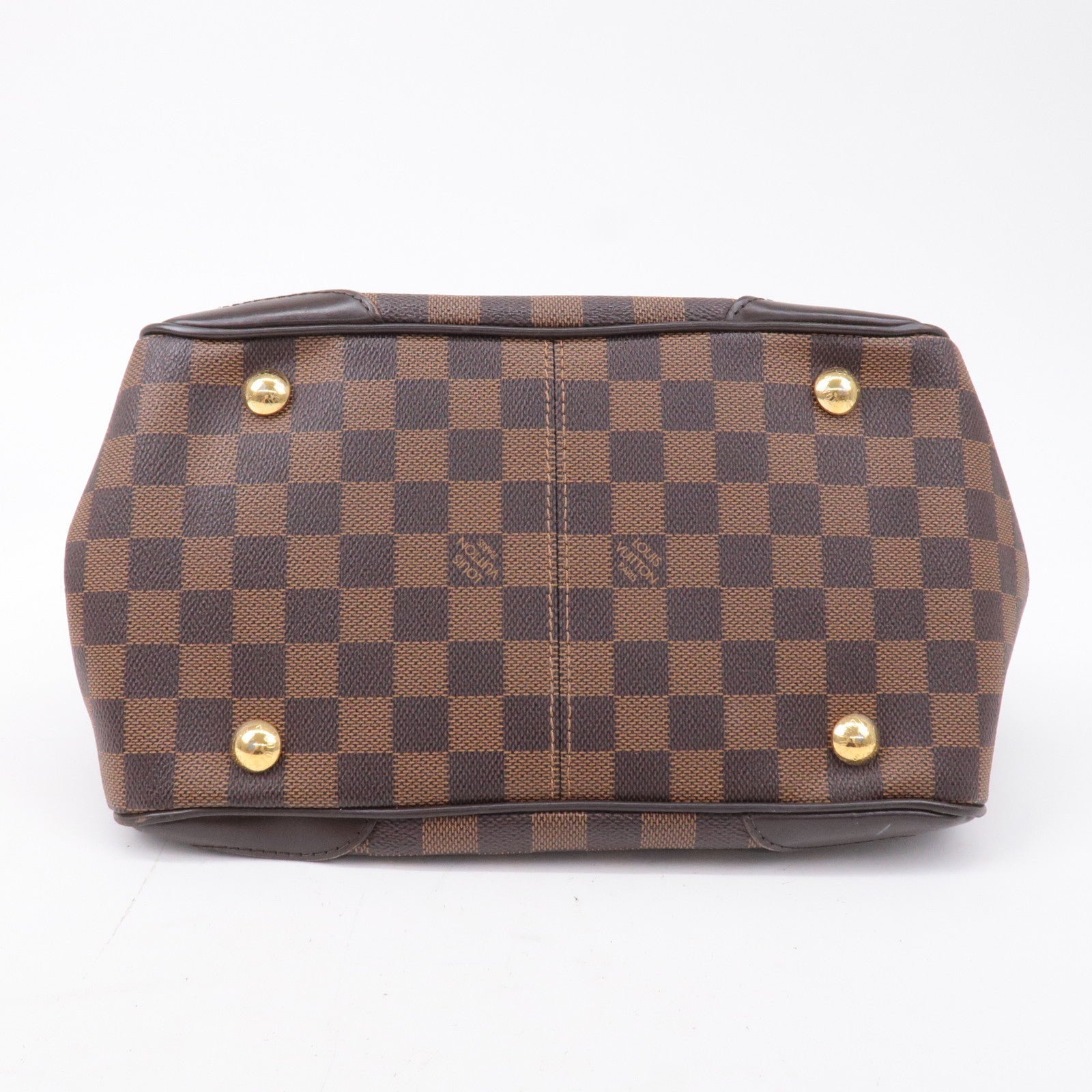 Louis Vuitton Damier Ebene Verona PM Hand Bag Brown N41117