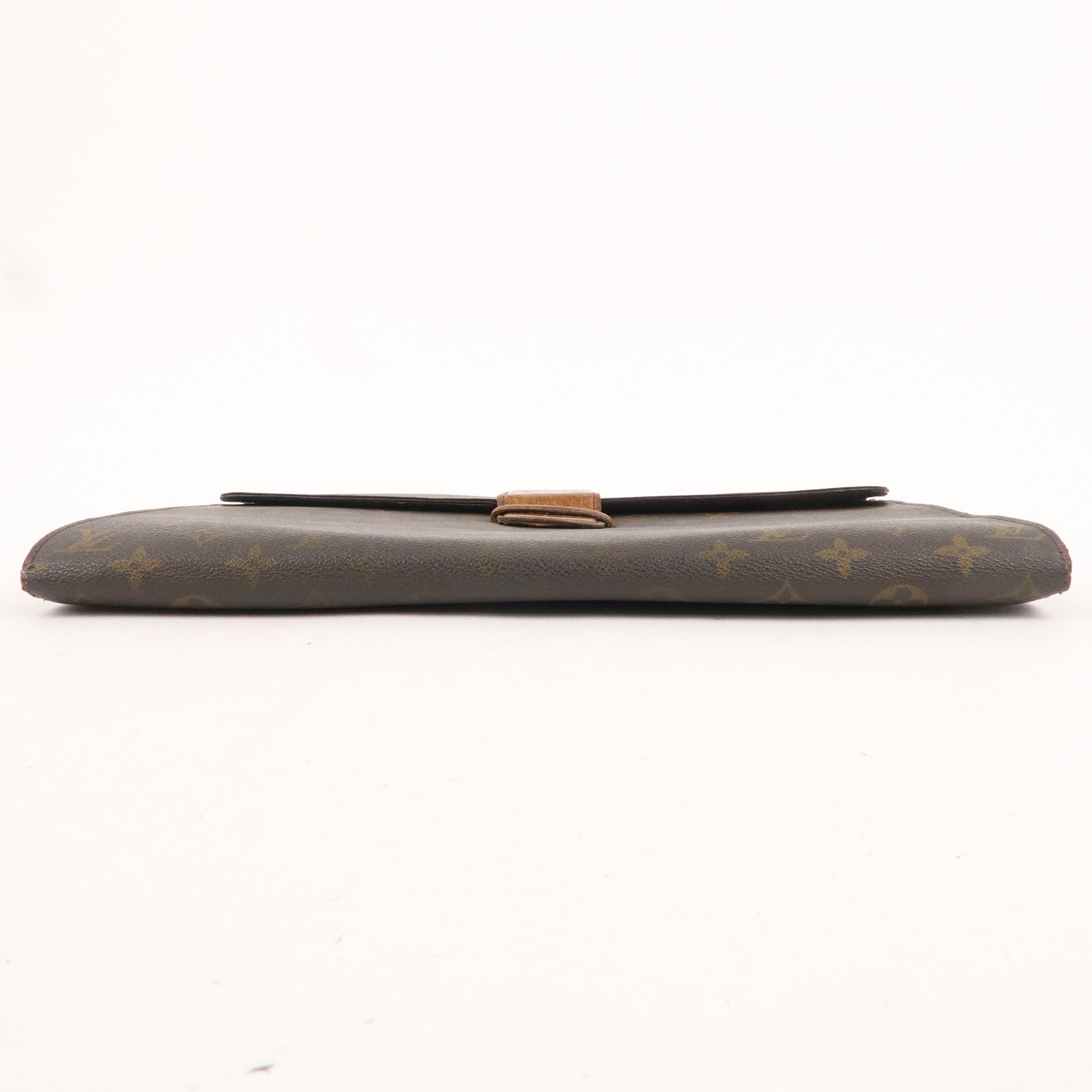 Louis Vuitton Monogram Posh Ministre Clutch Bag Brown M53445
